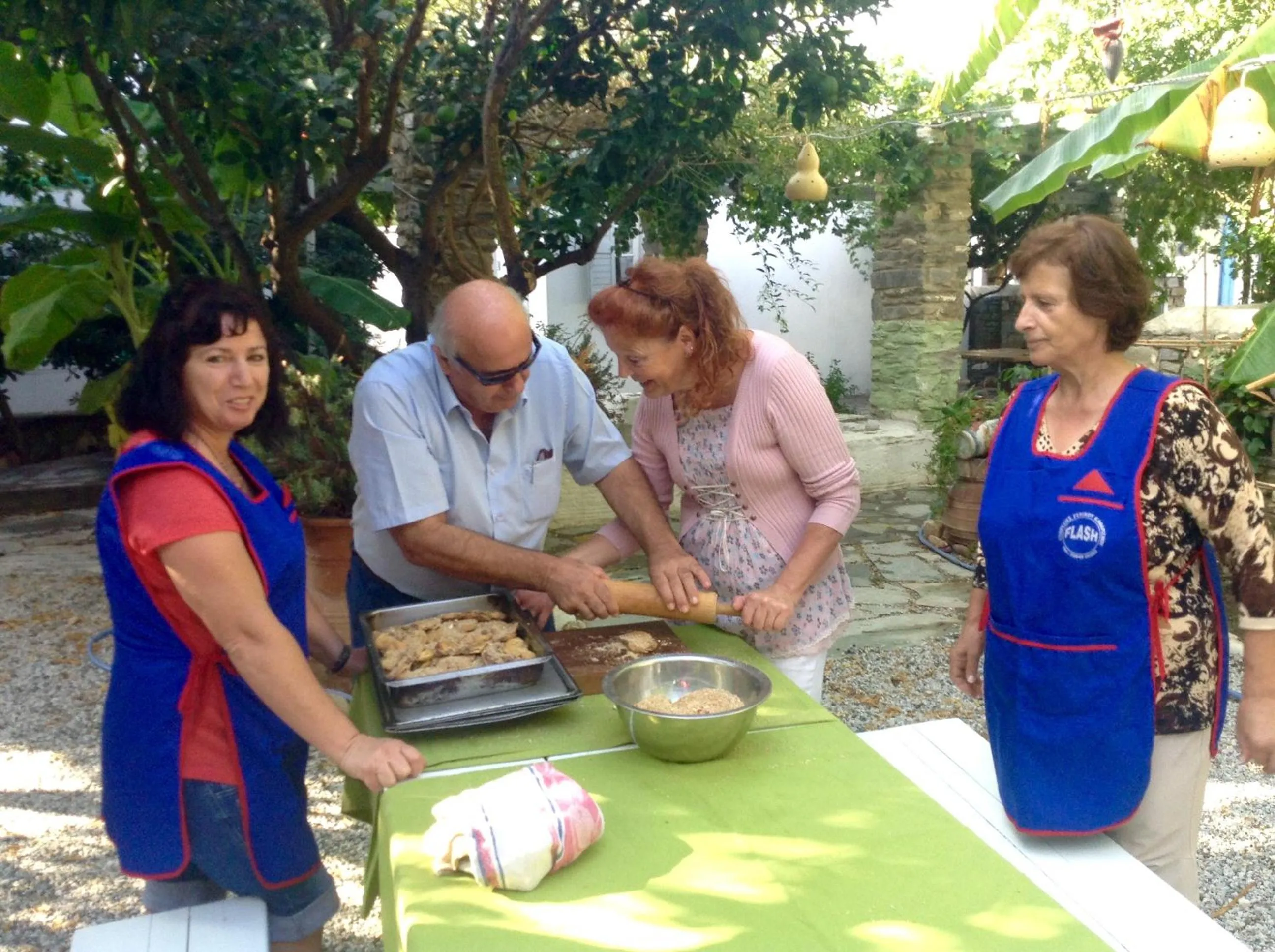 Staff in Aegean Village