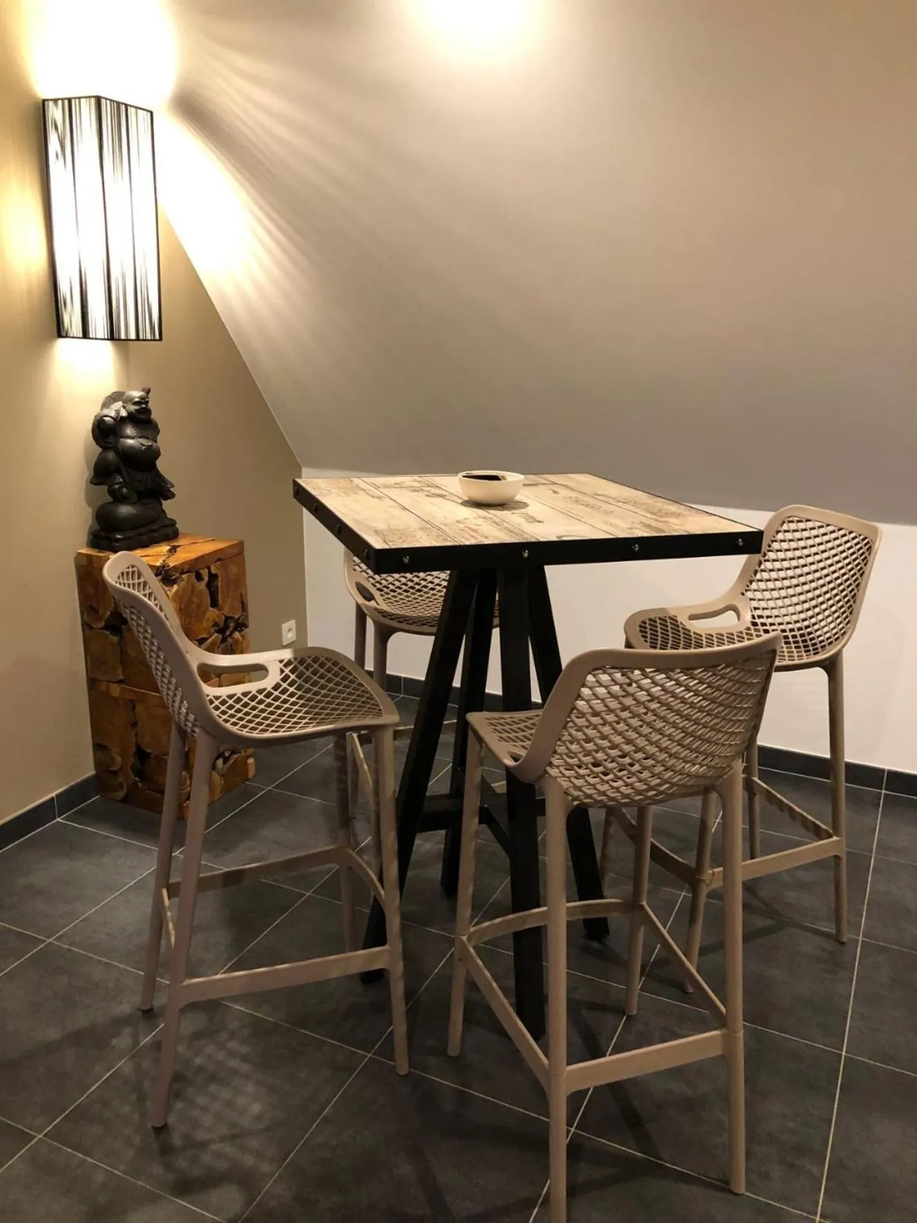 Seating area in B&B wellness Sea Nat voor Naturisten