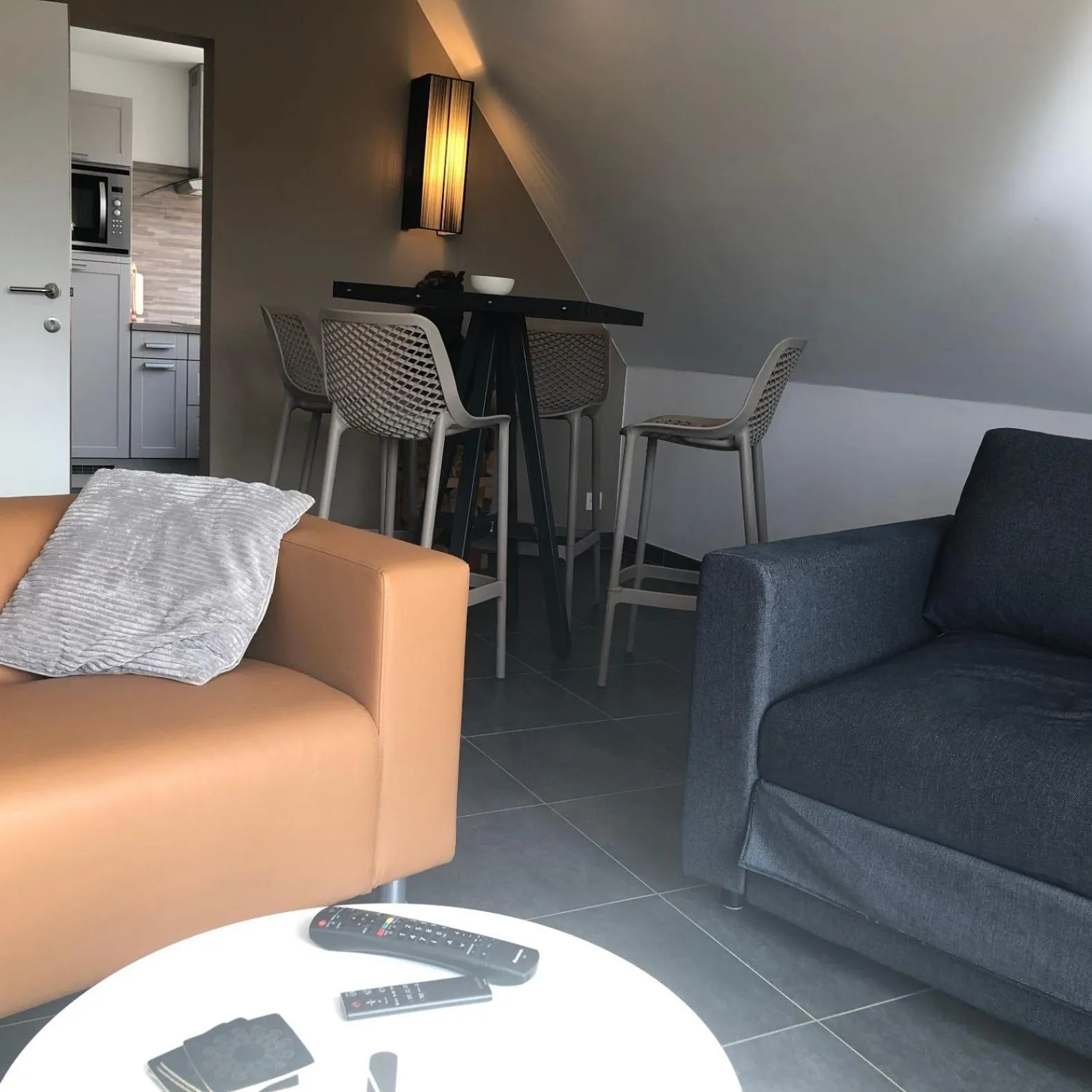 Seating area in B&B wellness Sea Nat voor Naturisten