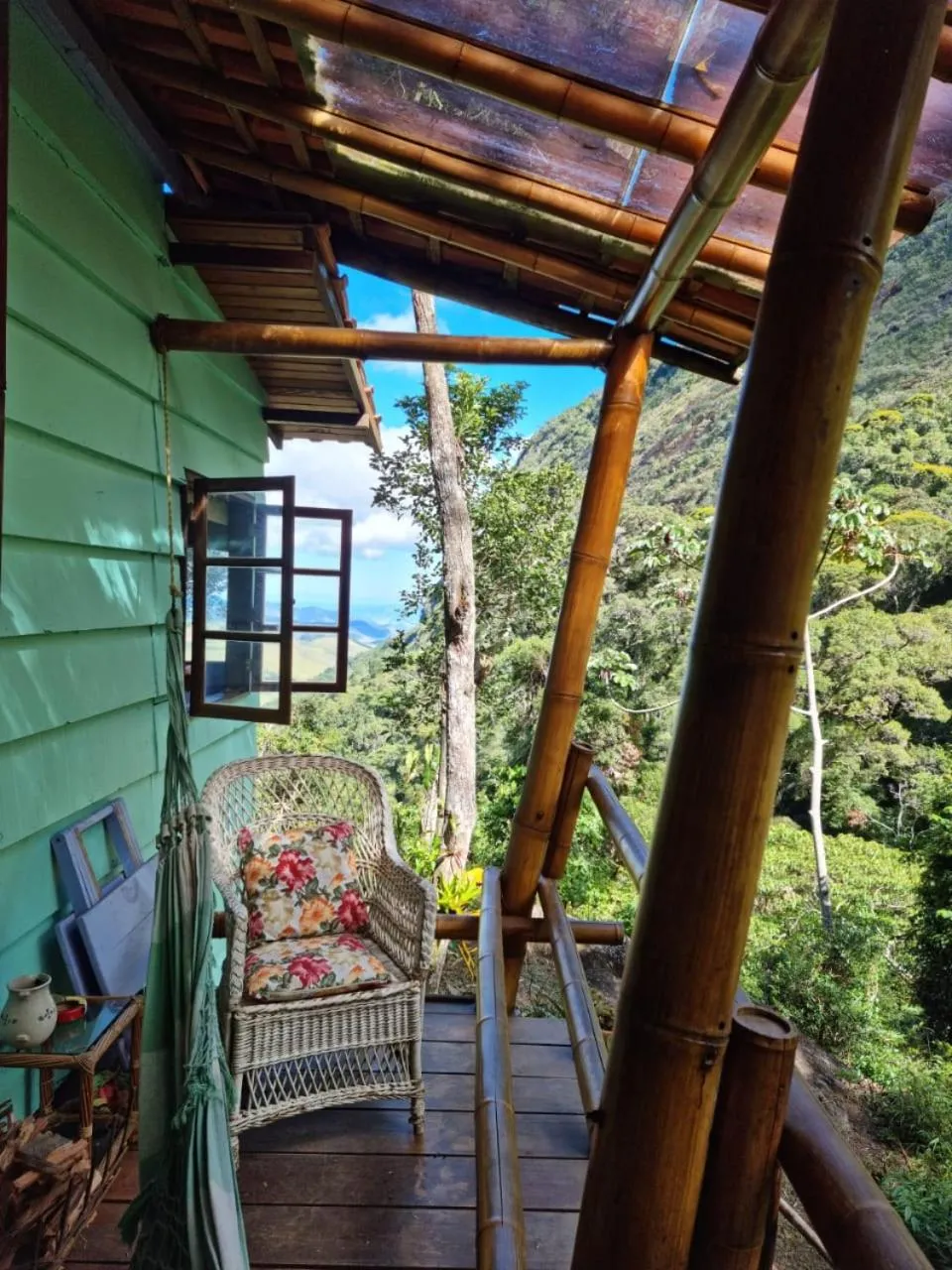 Balcony/Terrace in Chales Bamboo Jungle