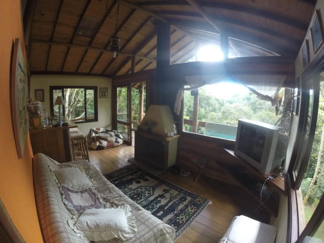 Living room in Chales Bamboo Jungle