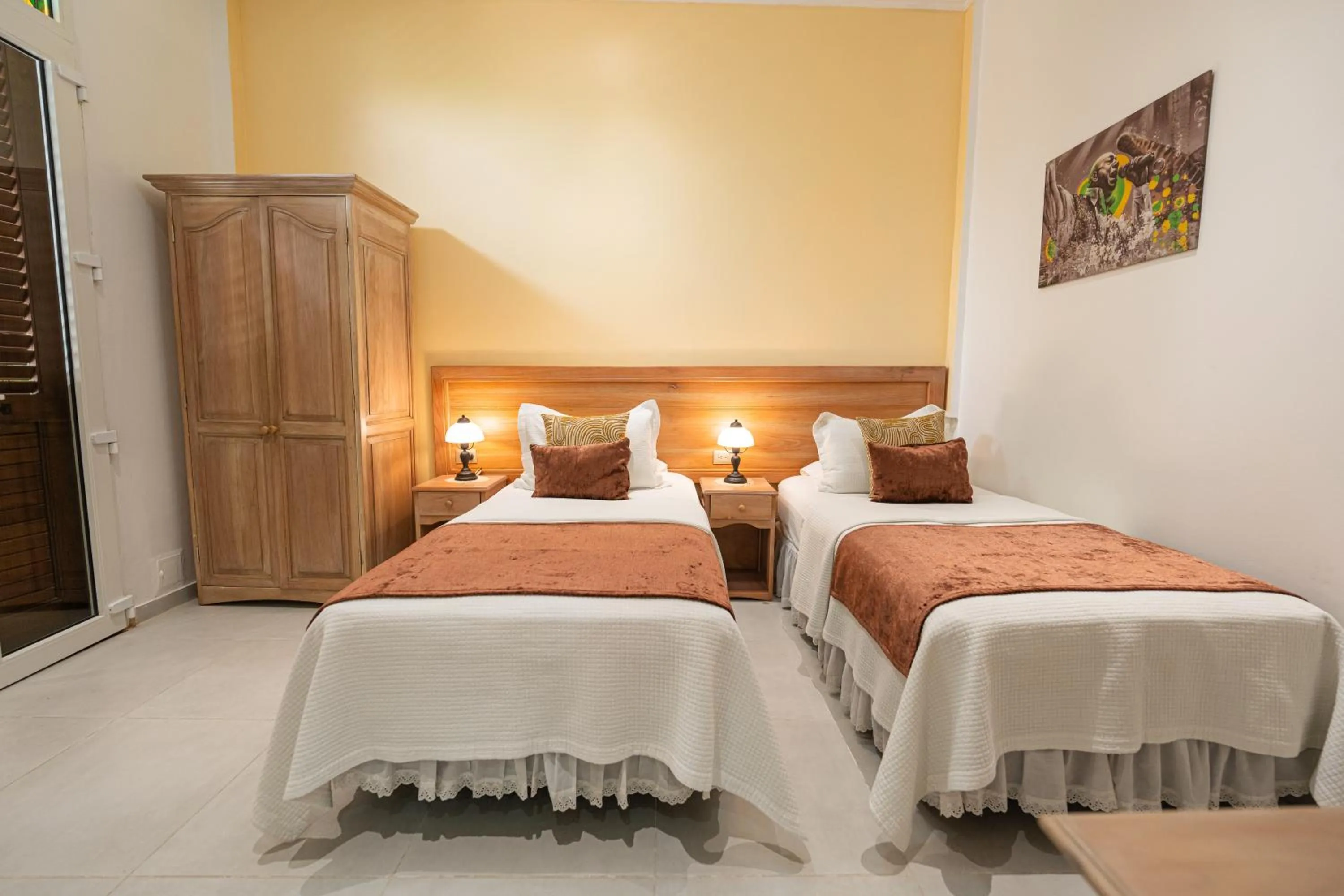 Decorative detail, Bed in Hotel Casa La Fe