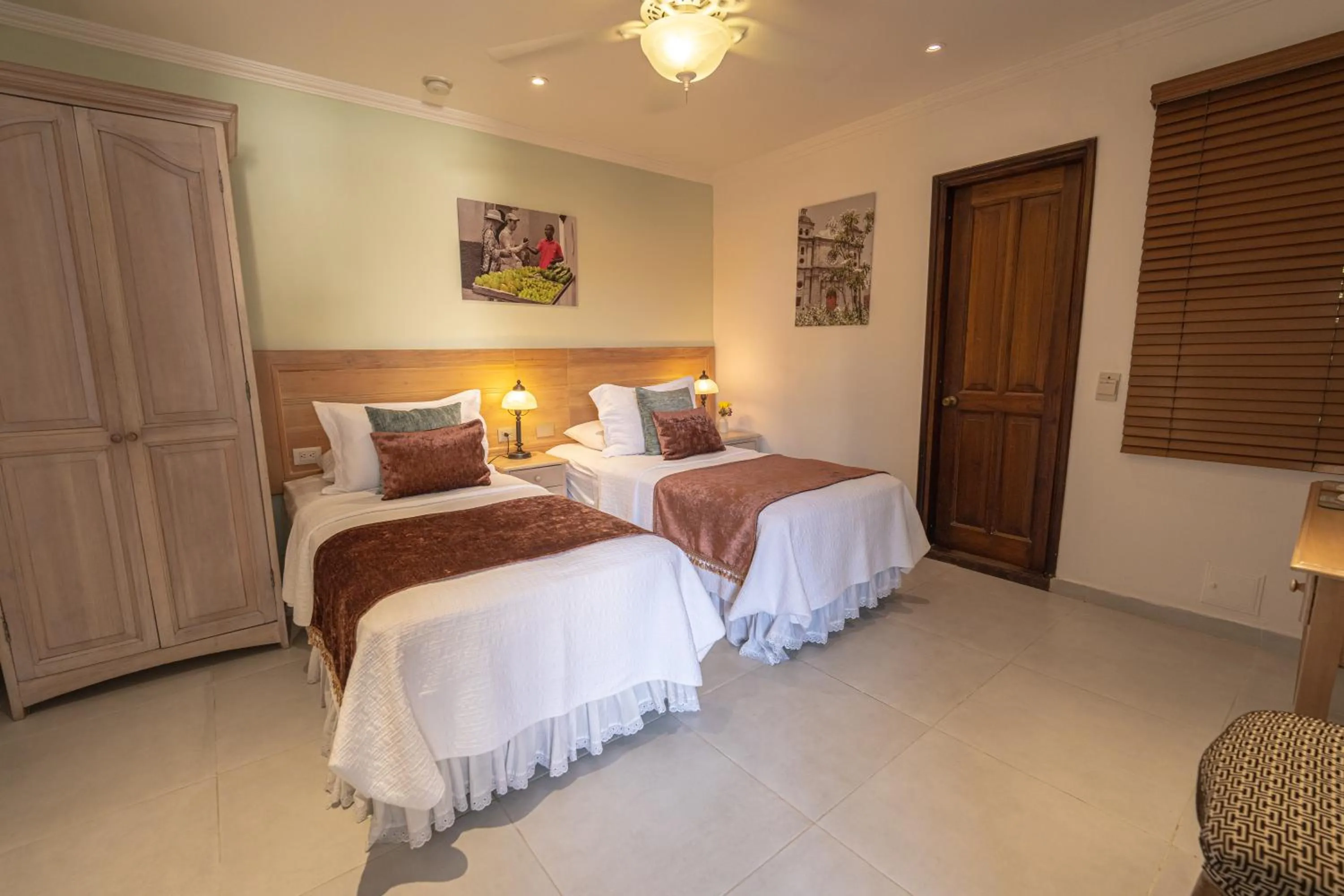 Bed in Hotel Casa La Fe