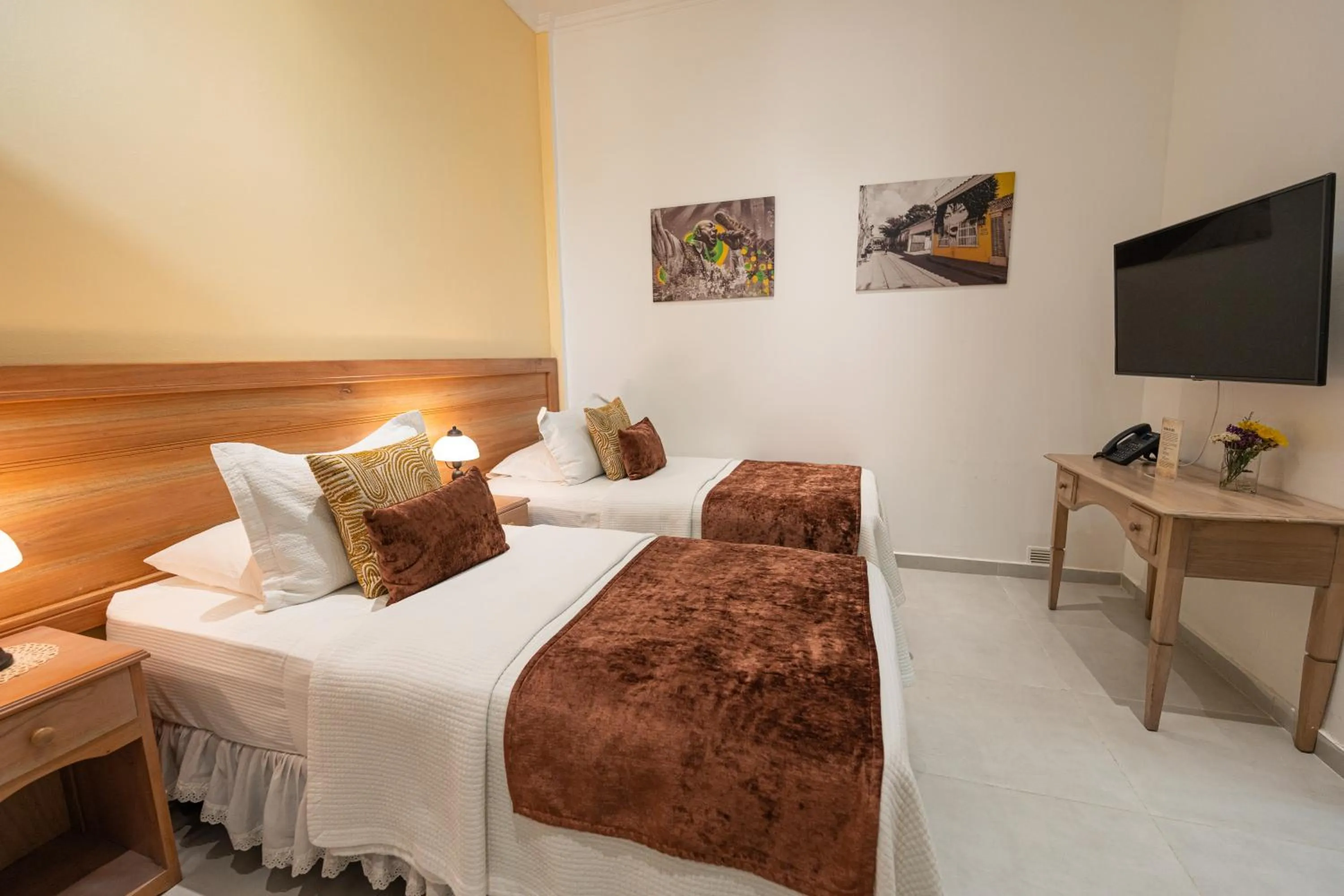 Bed in Hotel Casa La Fe