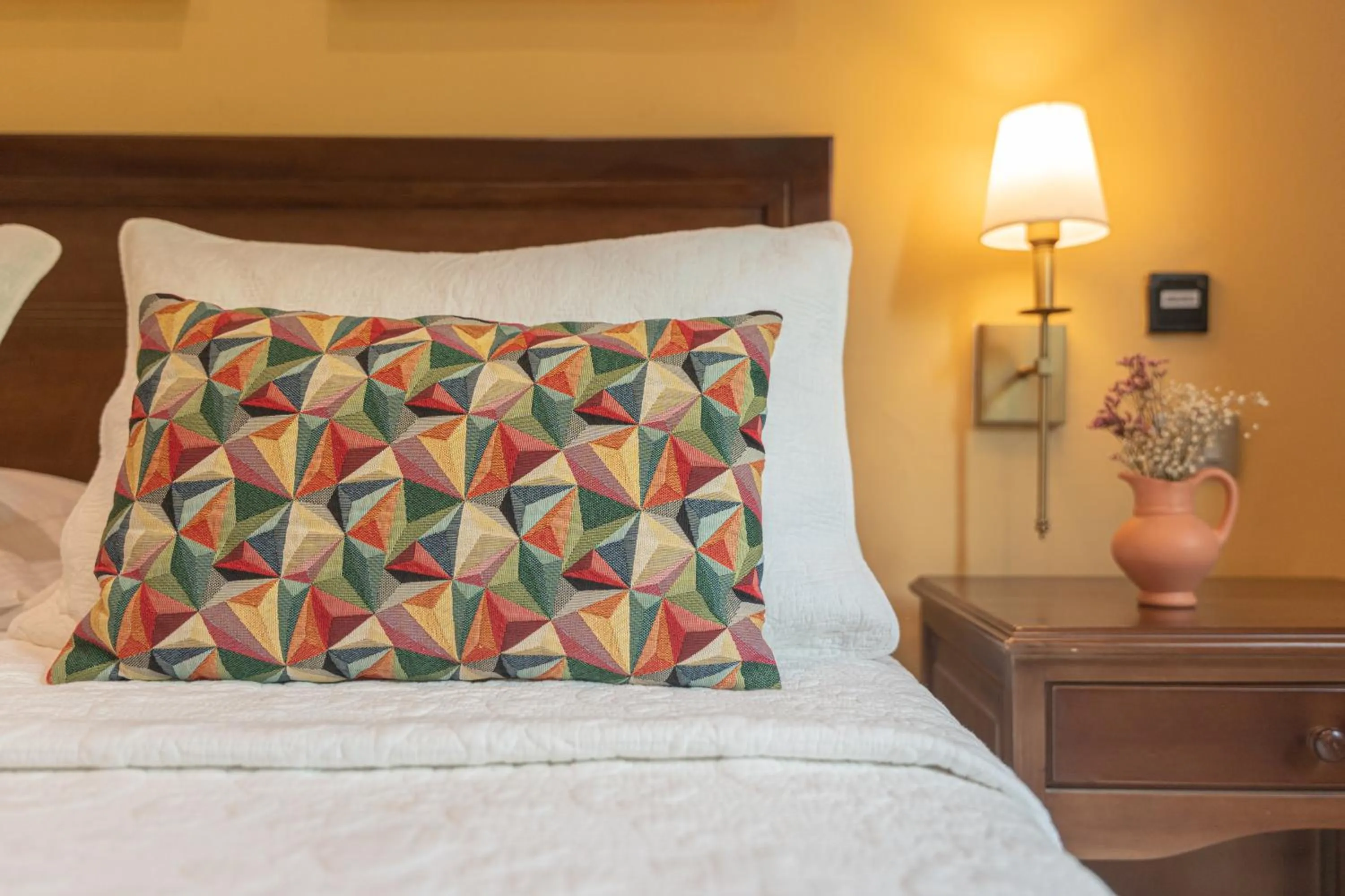 Decorative detail, Bed in Hotel Casa La Fe