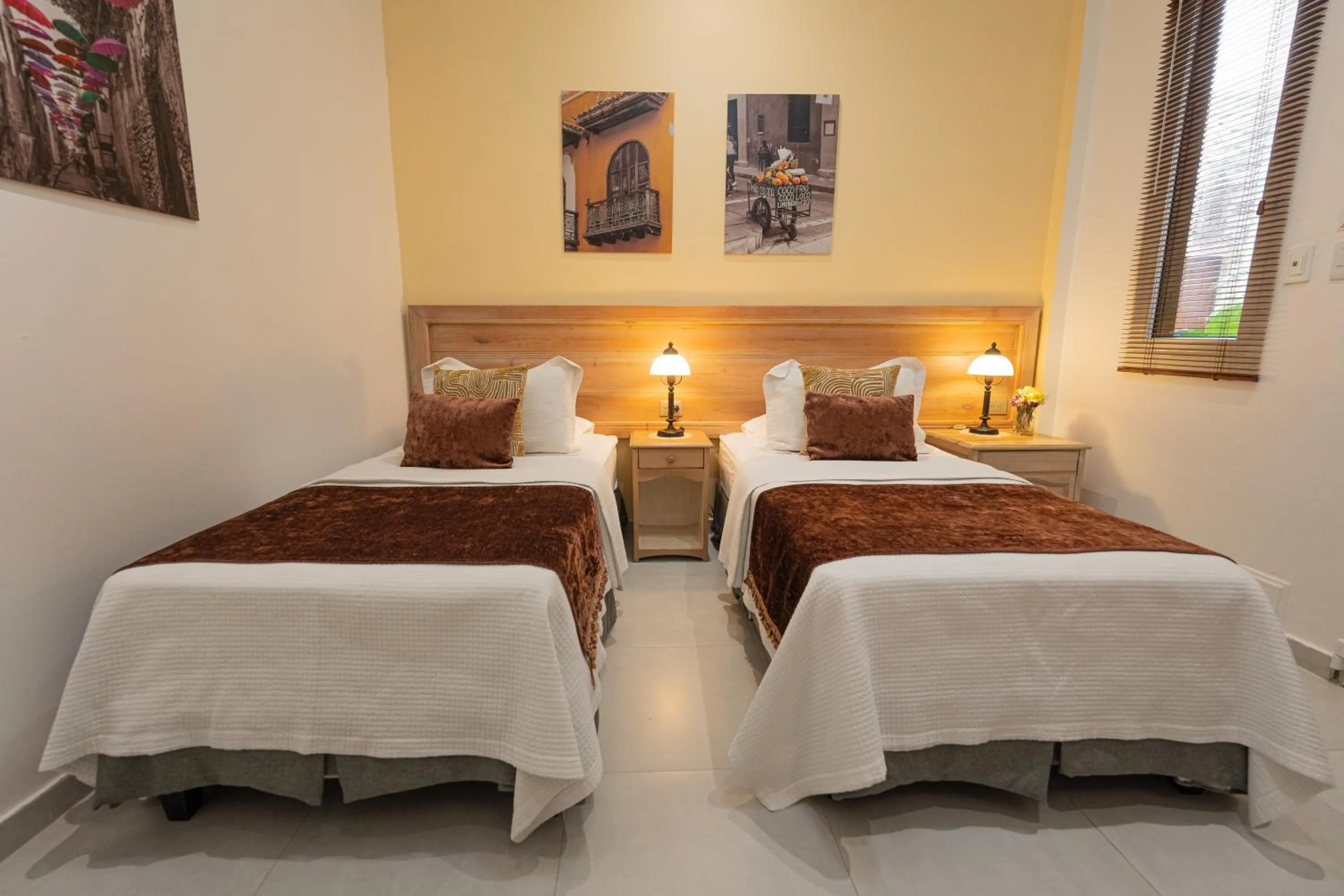 Decorative detail, Bed in Hotel Casa La Fe