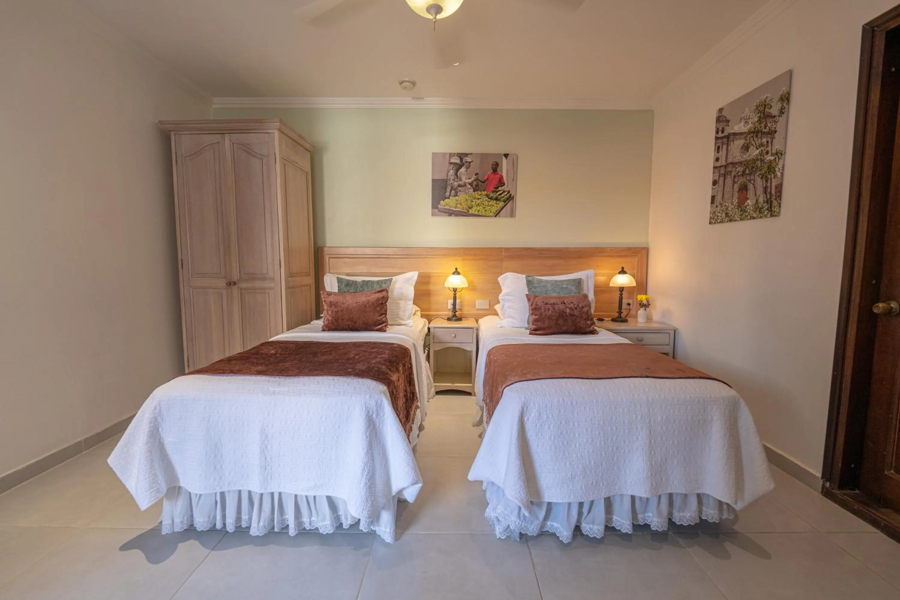 Decorative detail, Bed in Hotel Casa La Fe