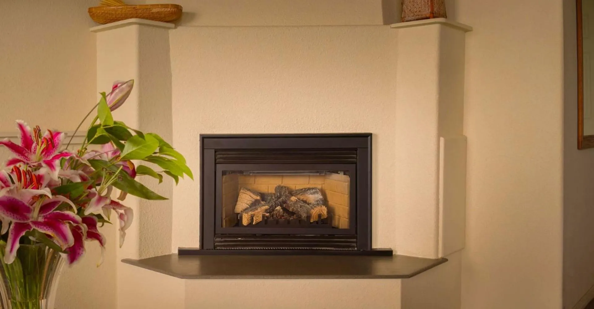 fireplace in Inn of the Lost Coast