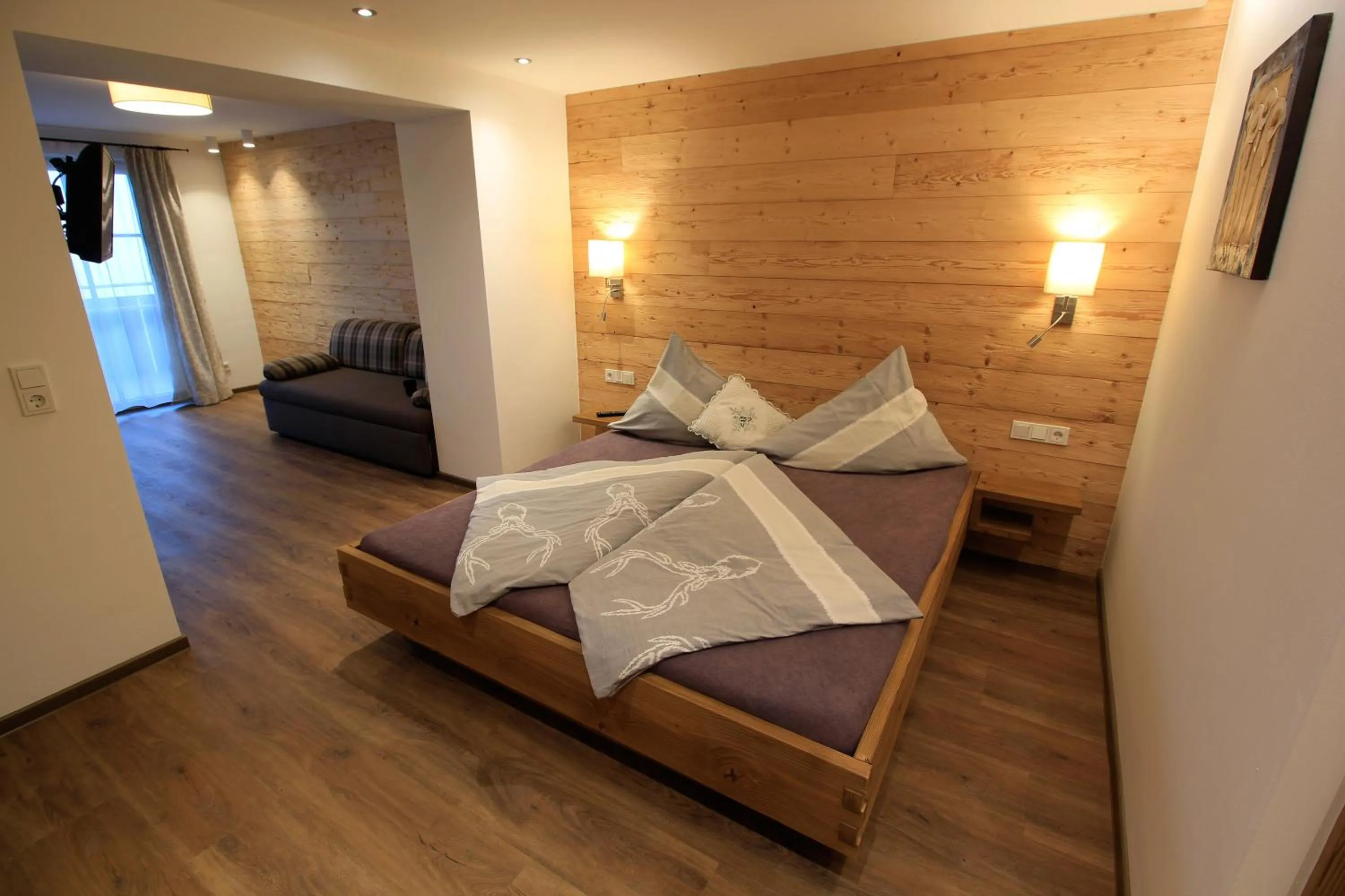 Bed in Pension Tannenhof