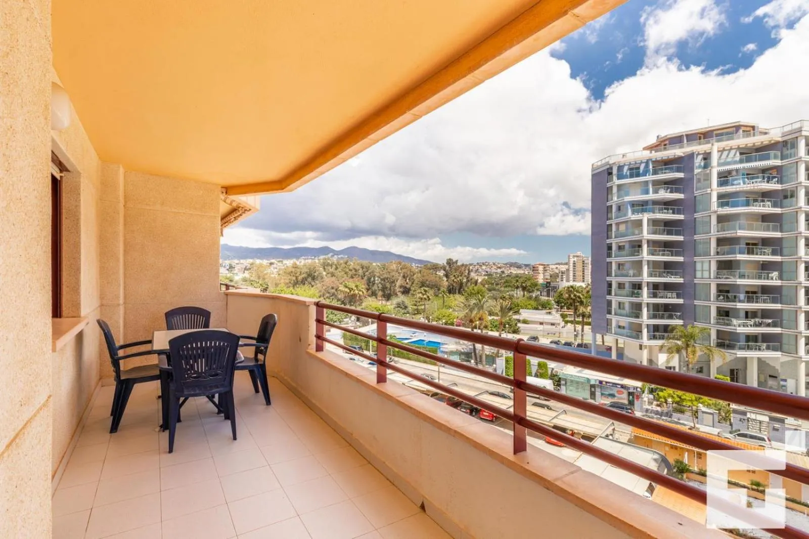 Balcony/Terrace in Apartamento Topacio III 24A - Grupo Turis