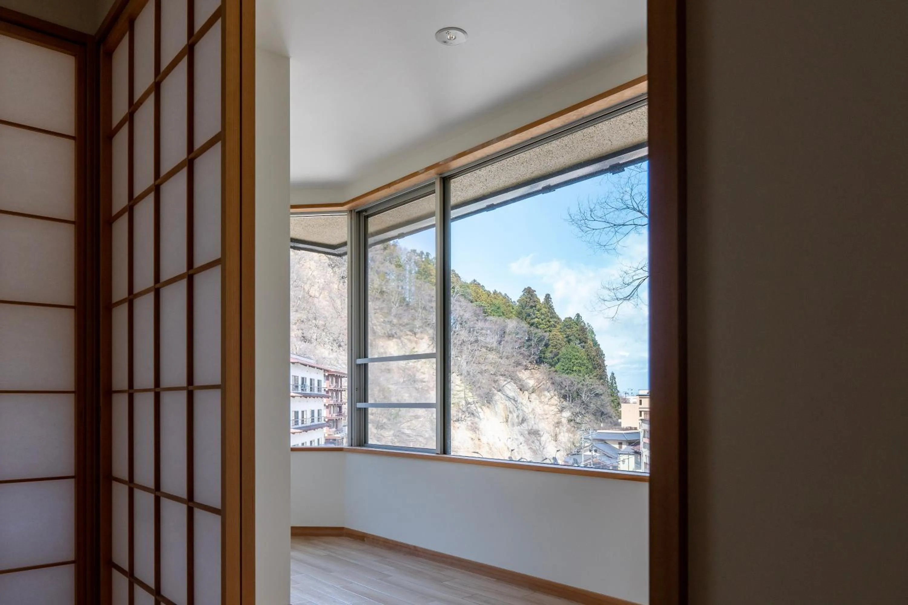 City view in YUMORI ONSEN HOSTEL