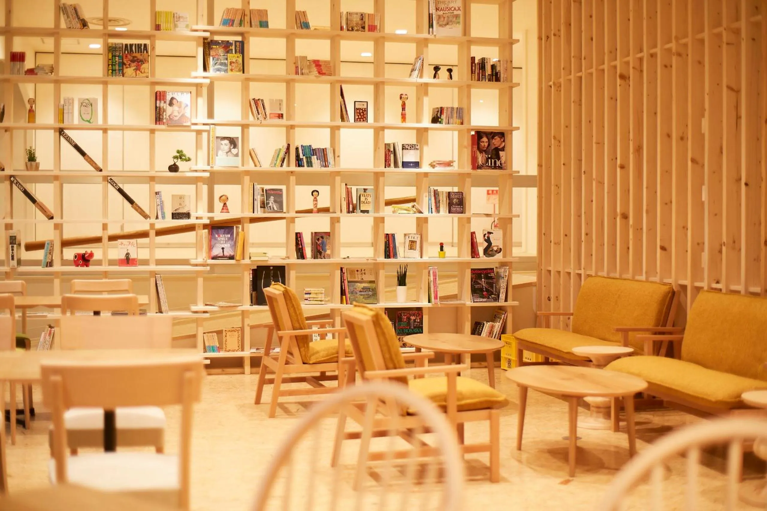 Communal lounge/ TV room in YUMORI ONSEN HOSTEL