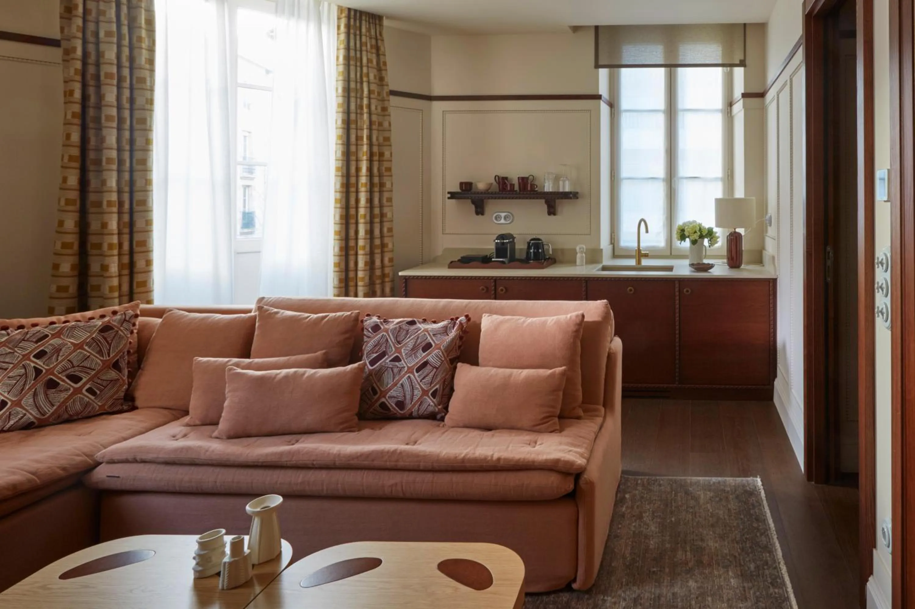 Living room in Hotel de Silhouette