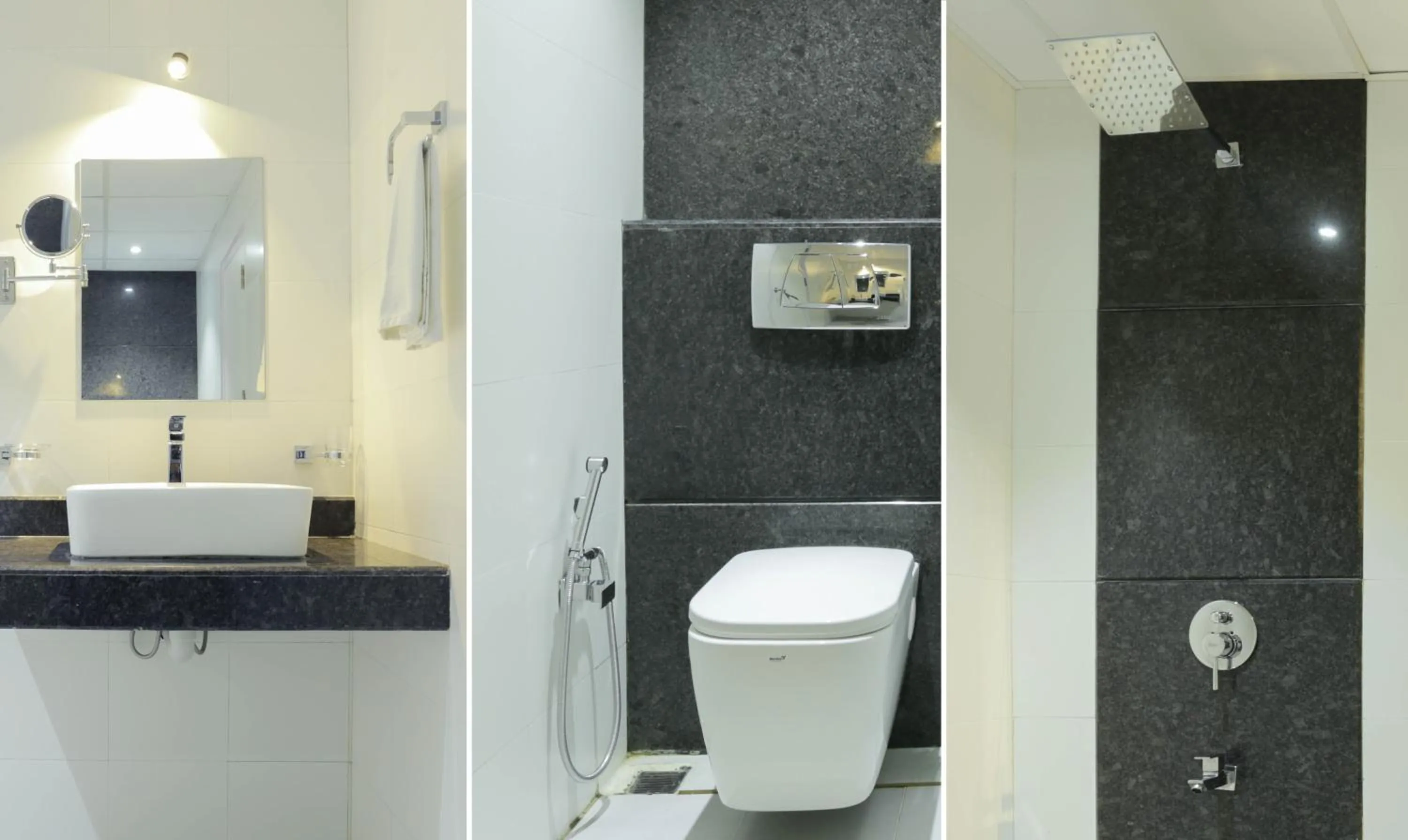 Shower in Hotel Crown Suites