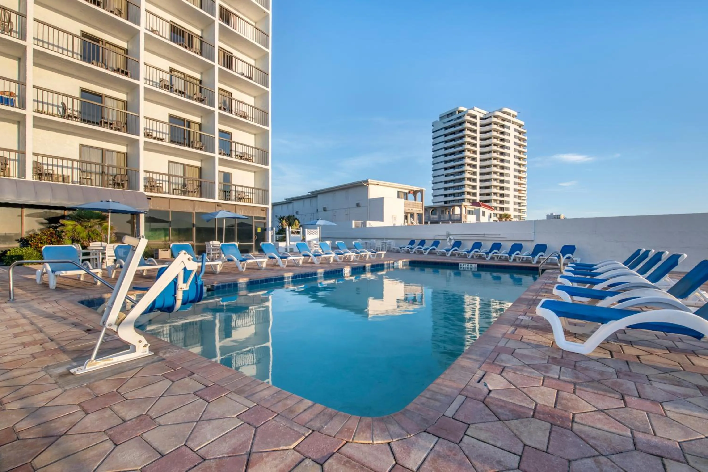 Pool view in Tropical Winds Resort Hotel