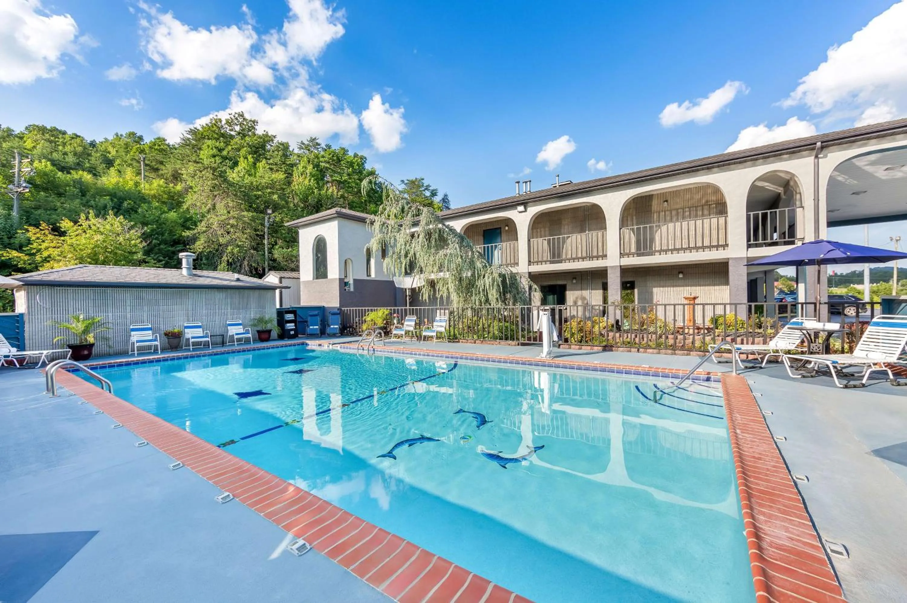 Pool view in Best Western Corbin Inn