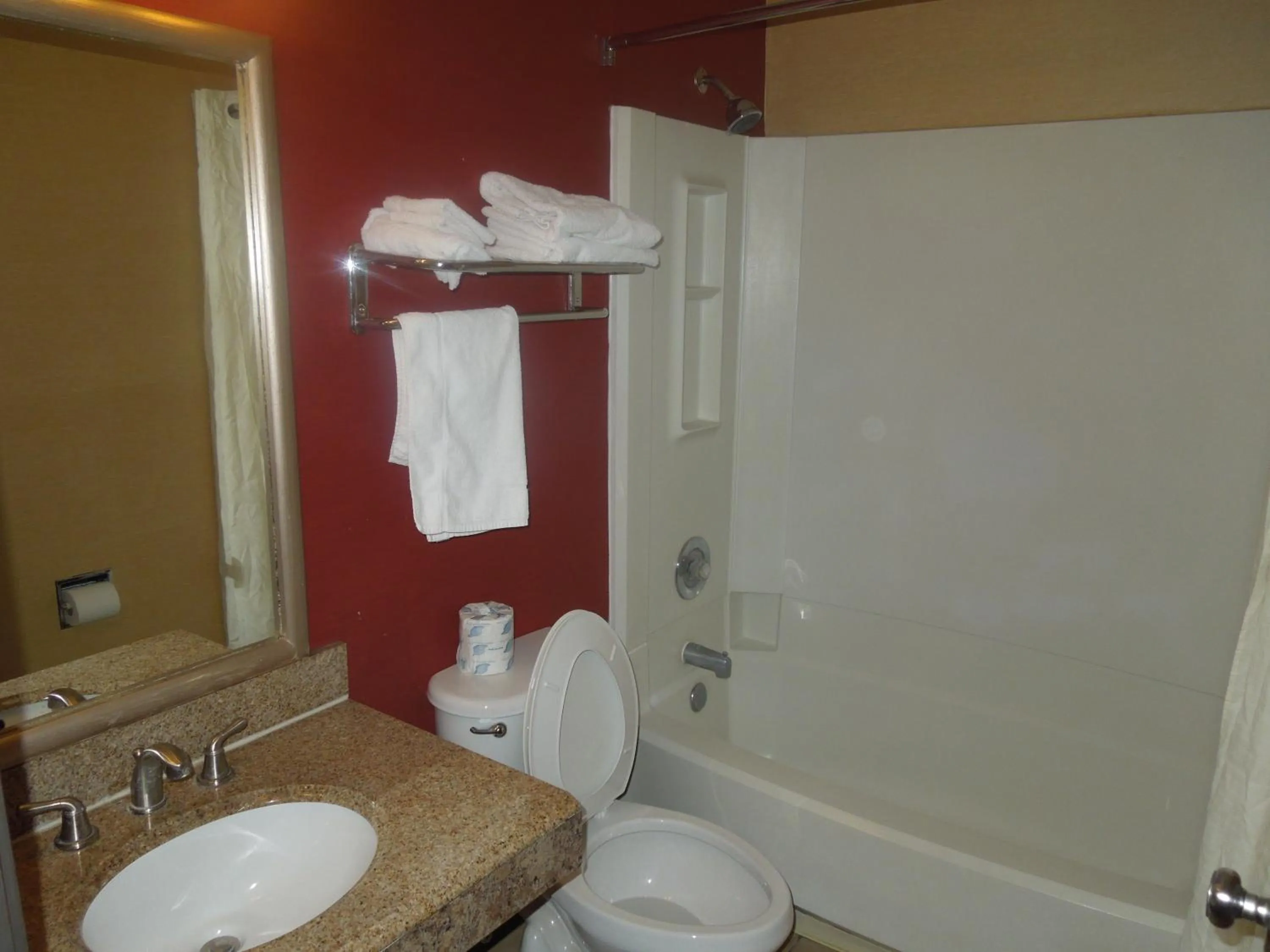 Bathroom in Super 8 by Wyndham Waldorf