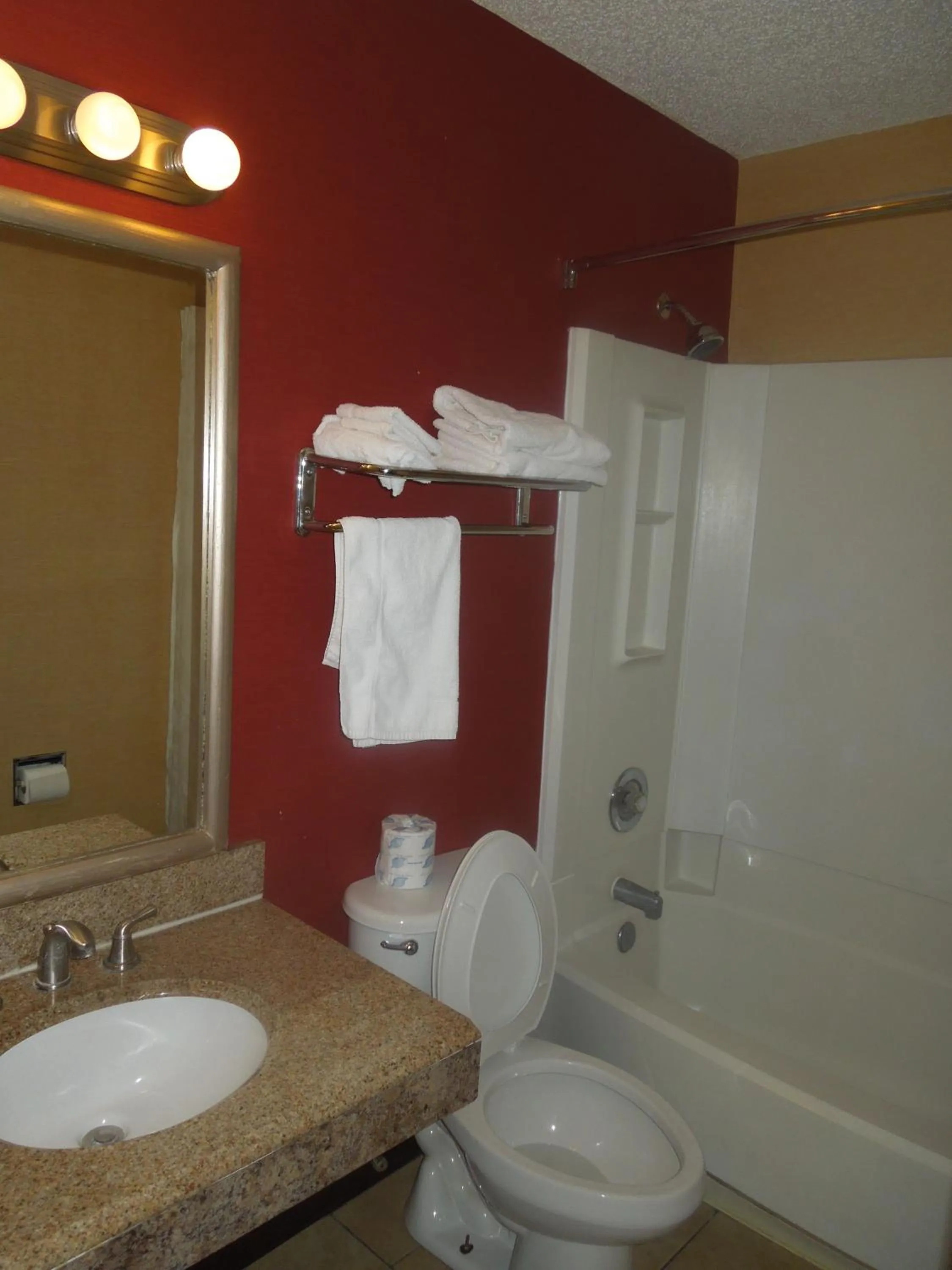 Bathroom in Super 8 by Wyndham Waldorf