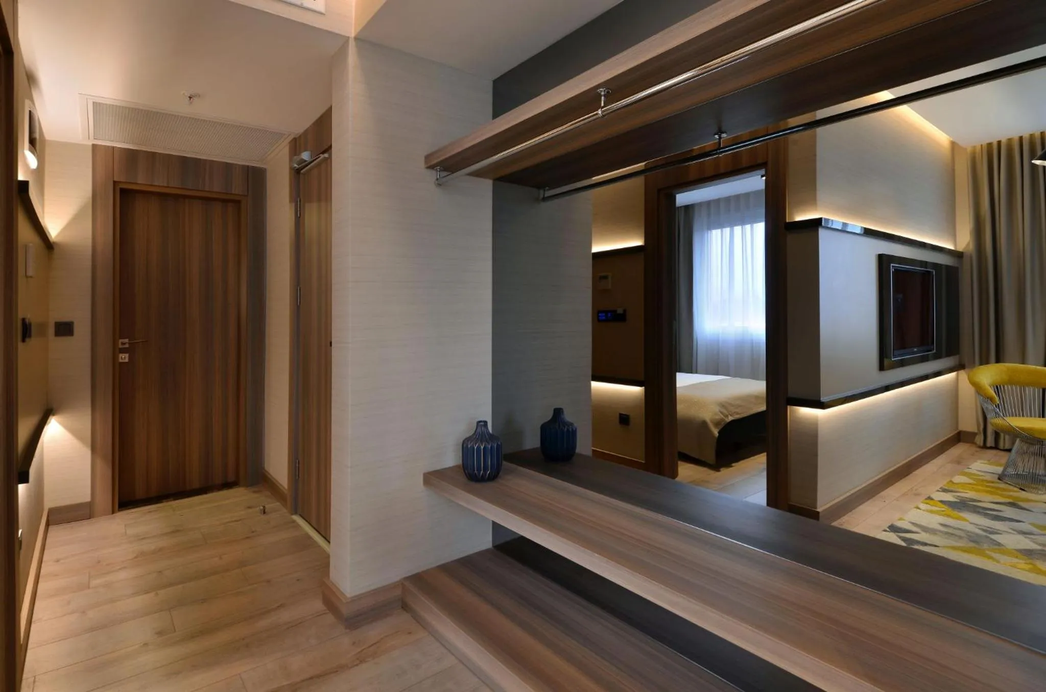 Living room, Bed in Nish Palace Exlusive Suites