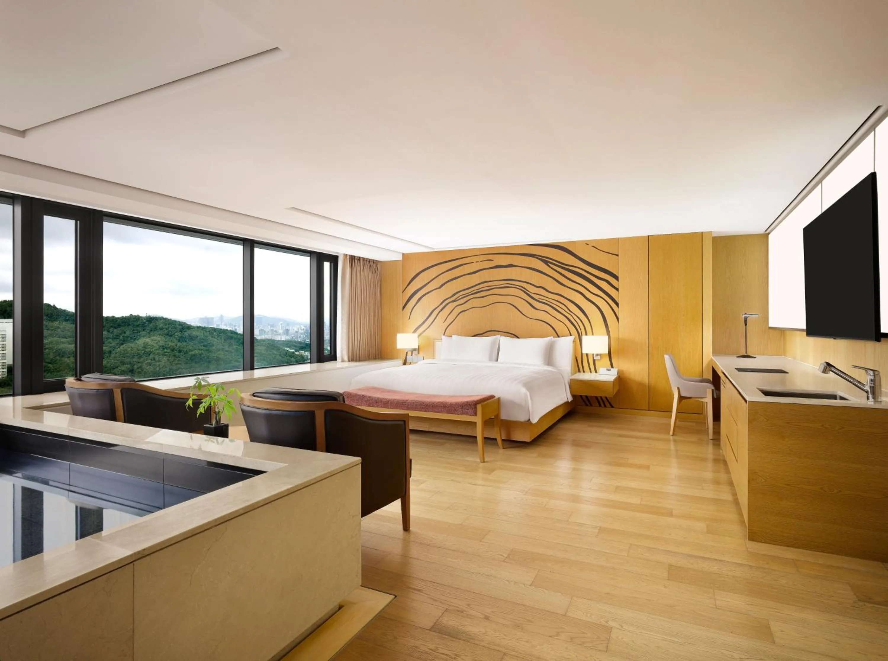 Bed in Banyan Tree Club & Spa Seoul