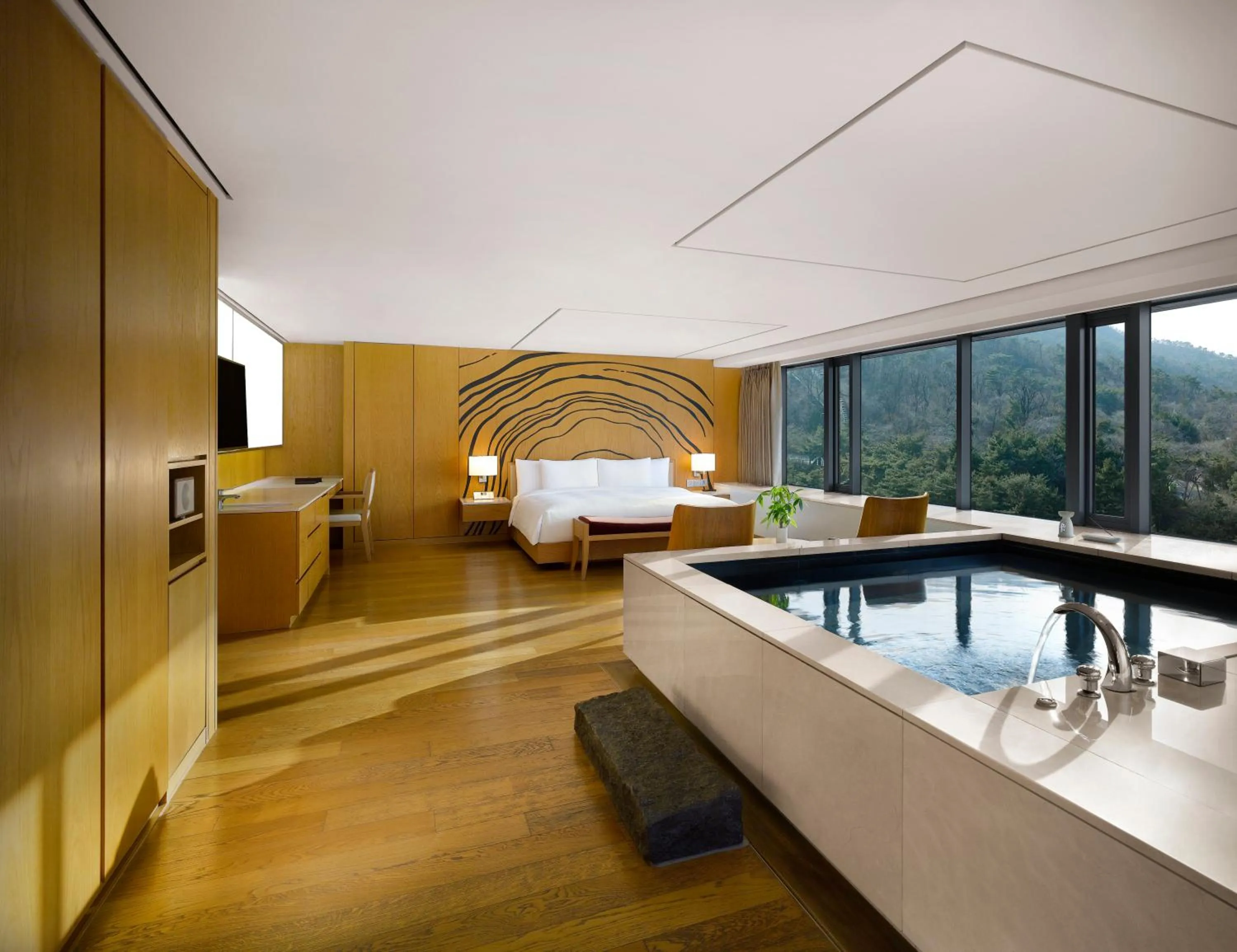 Bed in Banyan Tree Club & Spa Seoul