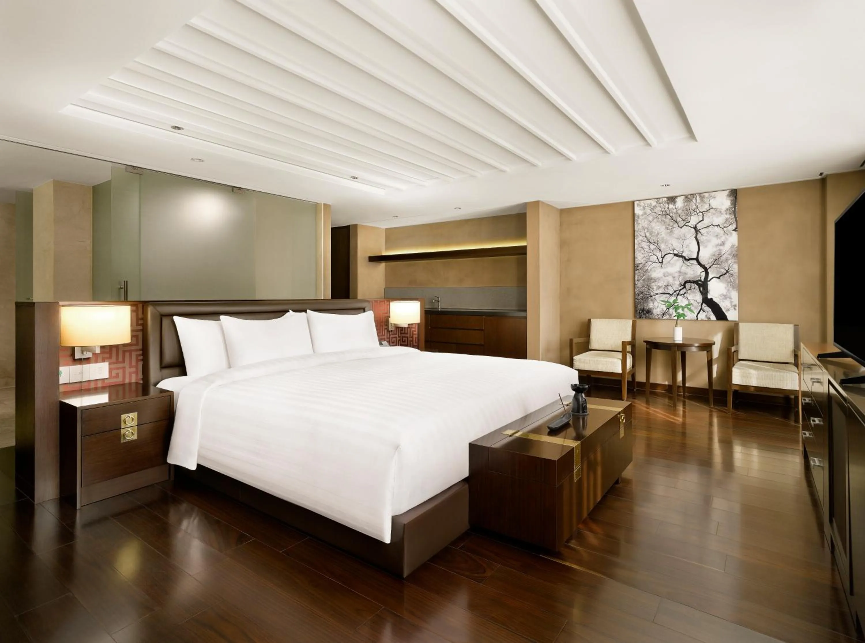 Bed in Banyan Tree Club & Spa Seoul