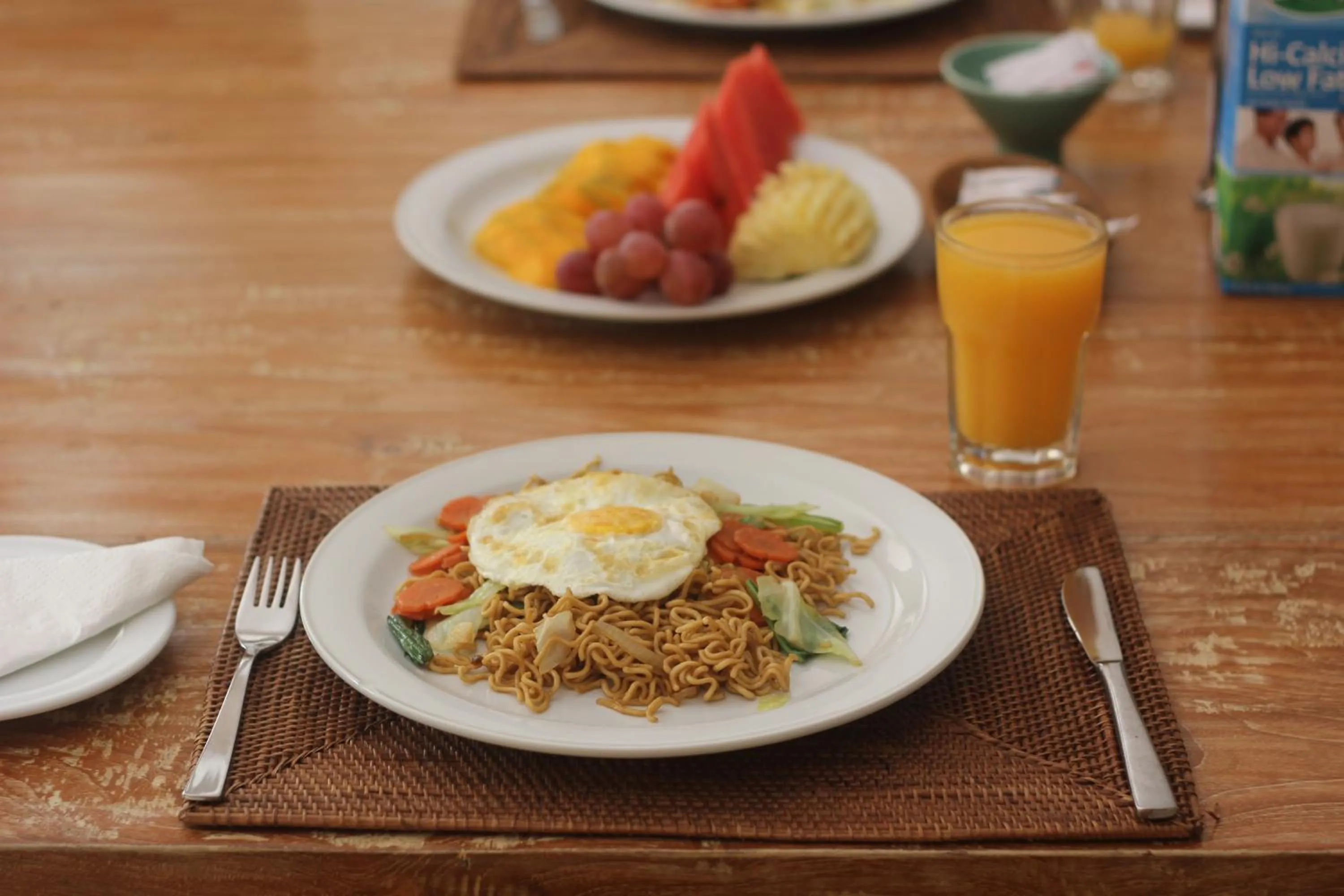 Asian breakfast in Sienna Villas Seminyak