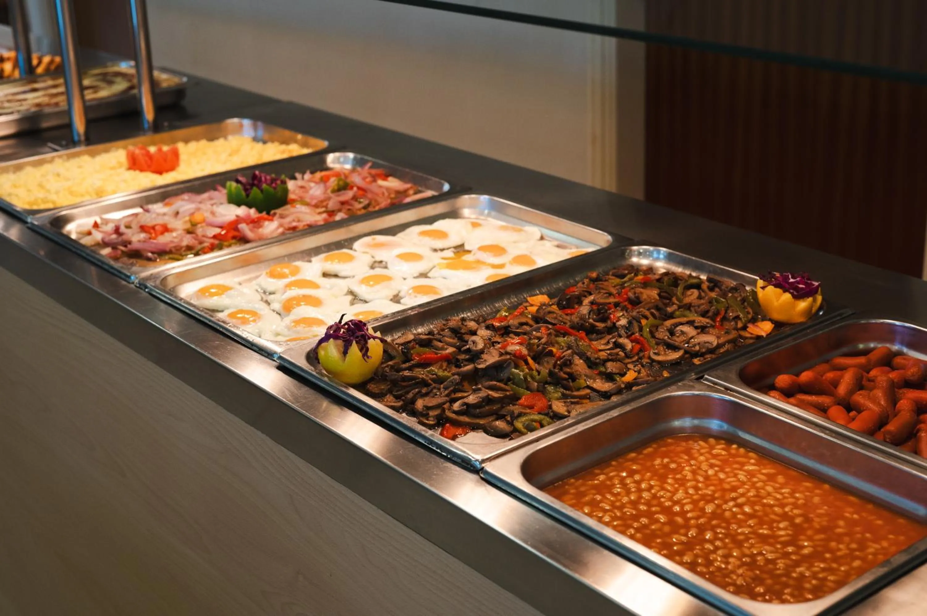 Buffet breakfast in Village Inn Studios & Family Apartments