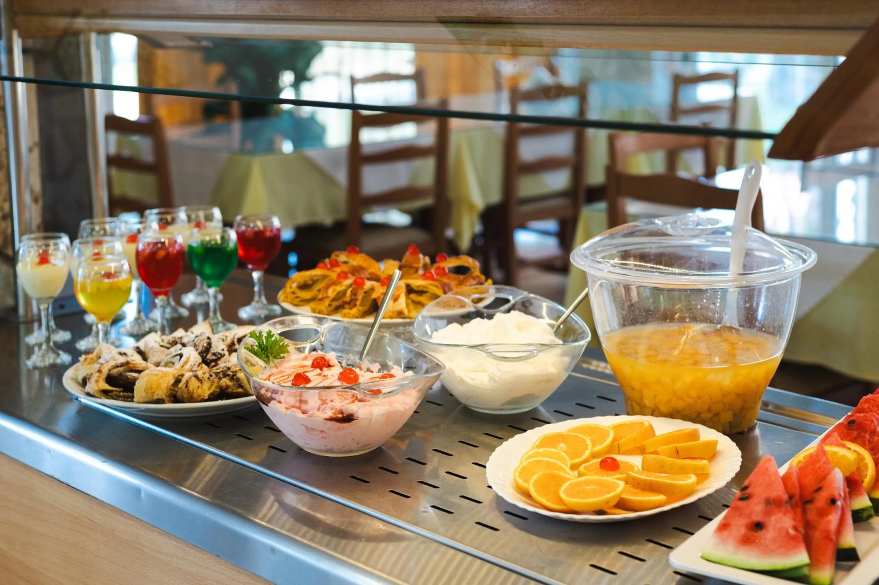 Buffet breakfast in Village Inn Studios & Family Apartments
