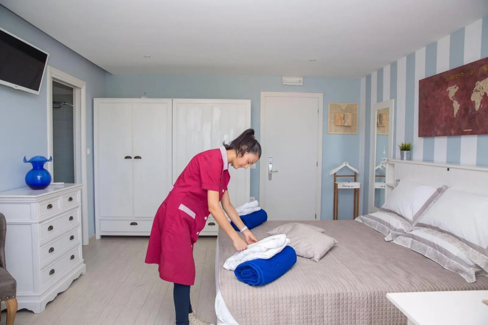 Bed in Sidari Beach Hotel