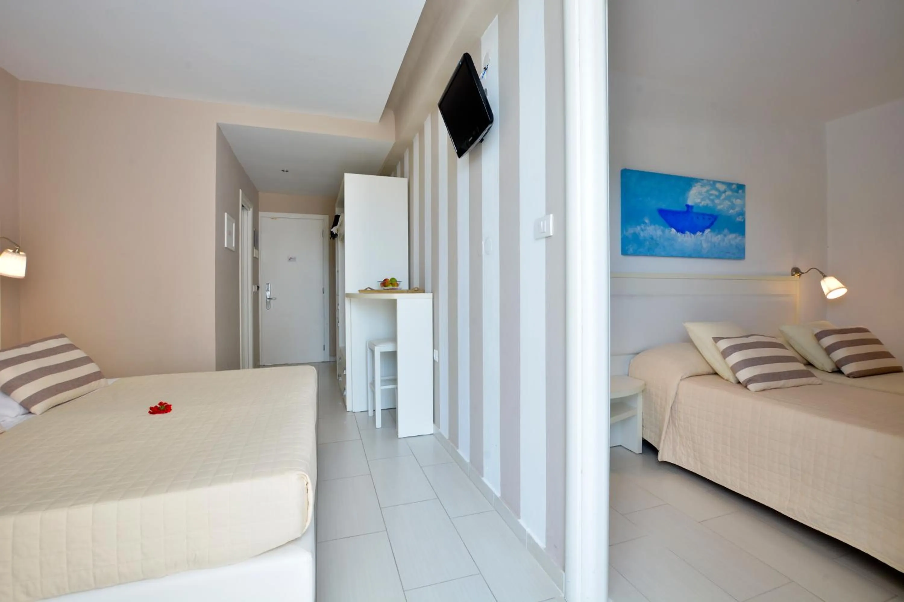 Bed in Sidari Beach Hotel