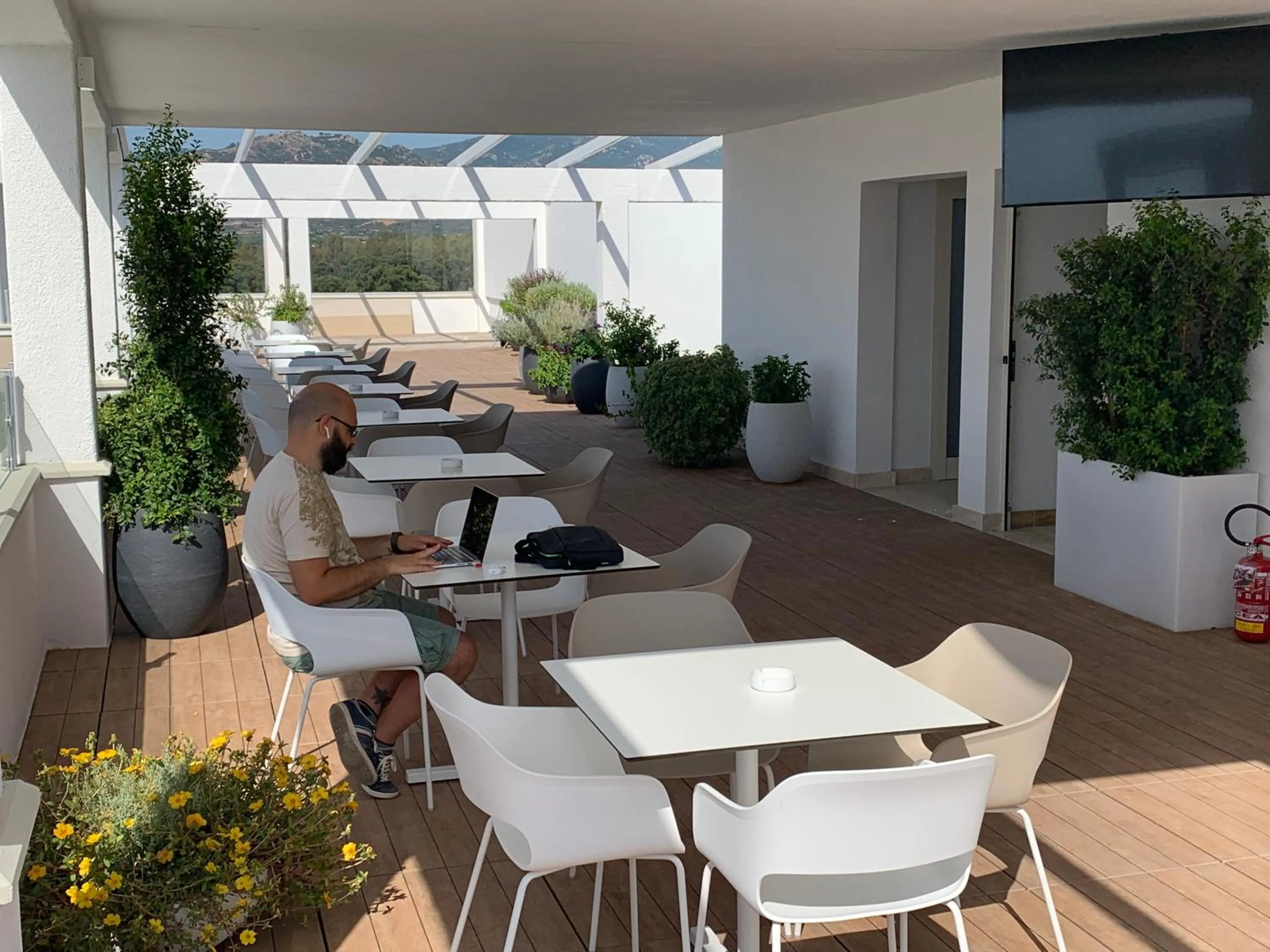 Patio in Hotel Stele di Nora