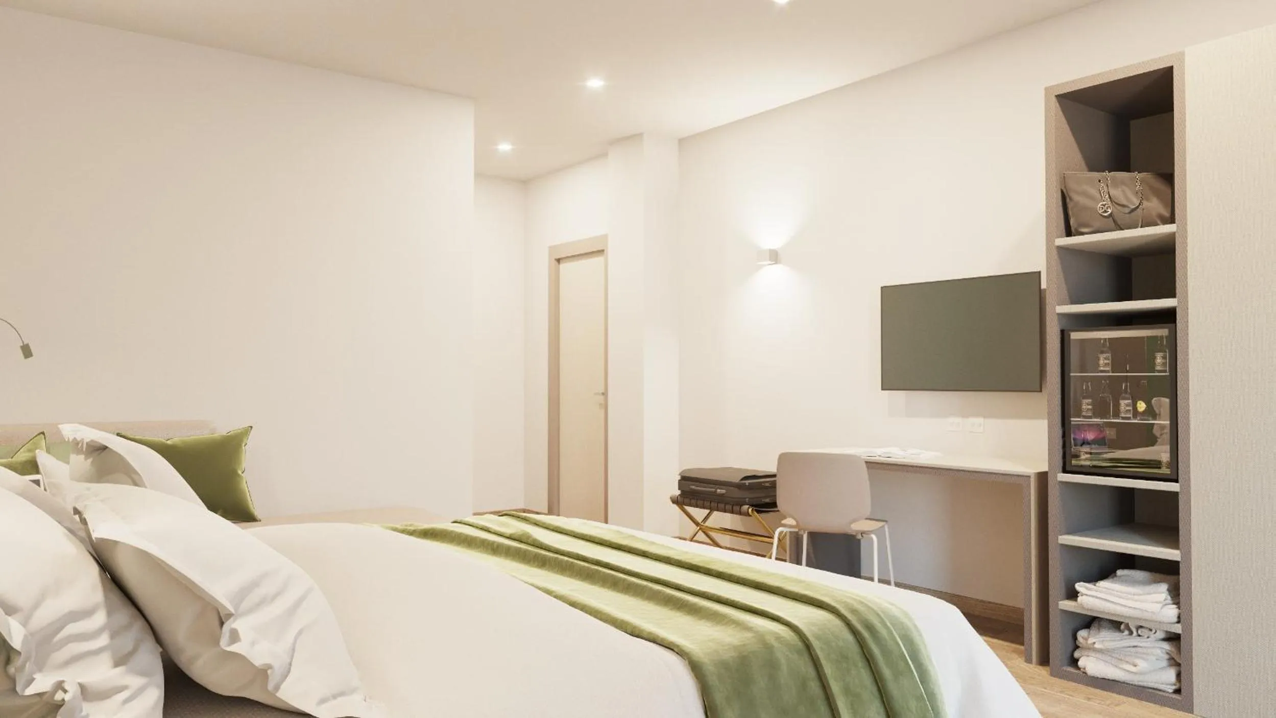 Bed in Hotel Stele di Nora