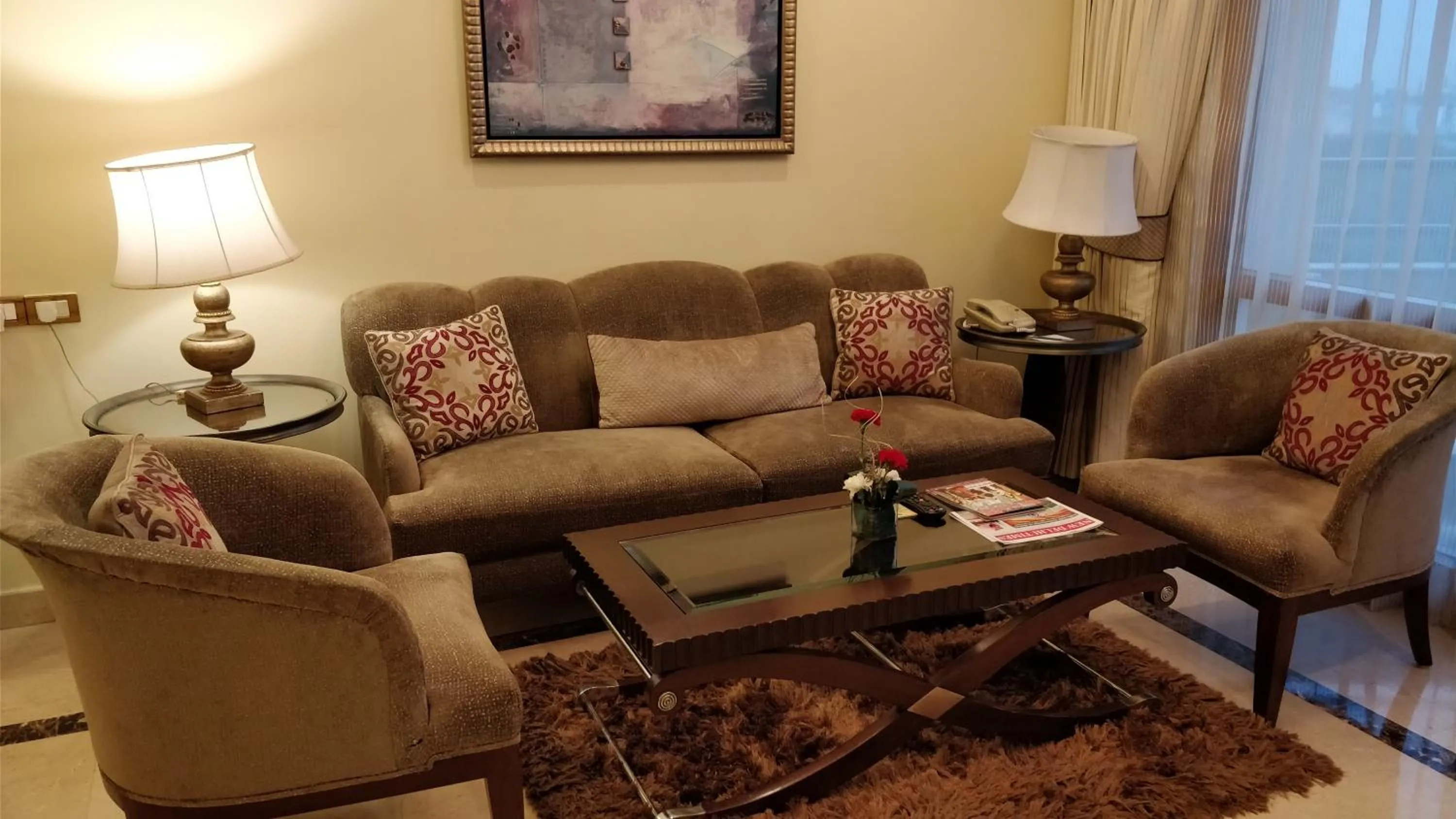 Living room in Jaypee Vasant Continental