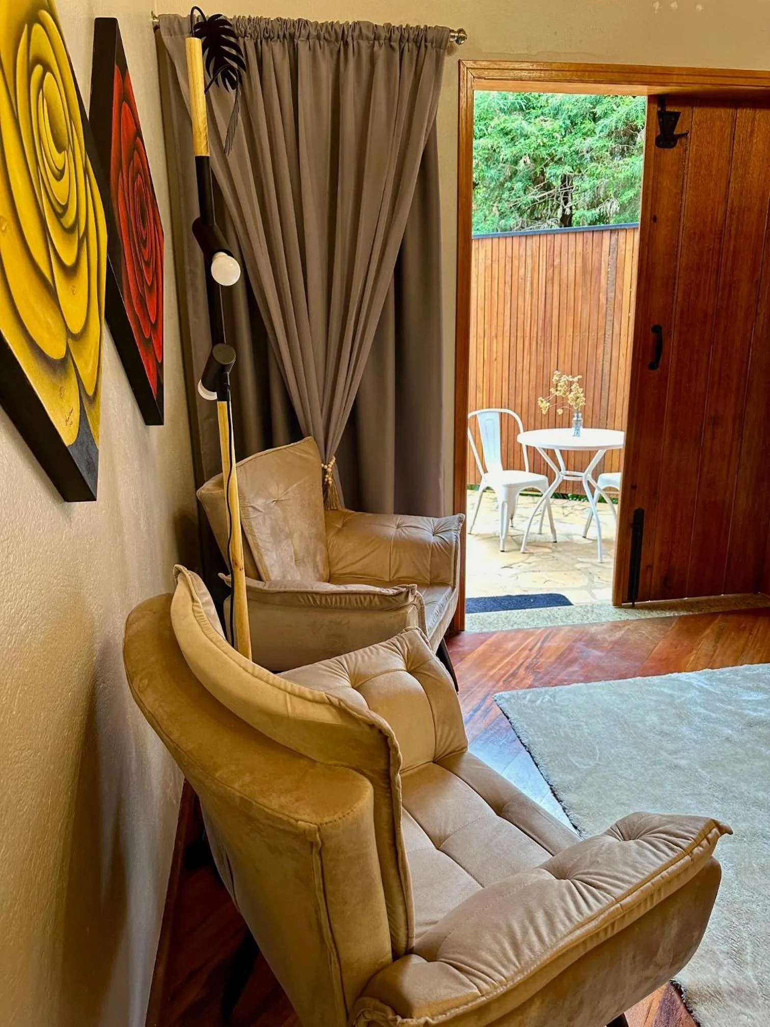 Seating area in Capricho da Natureza Pousada