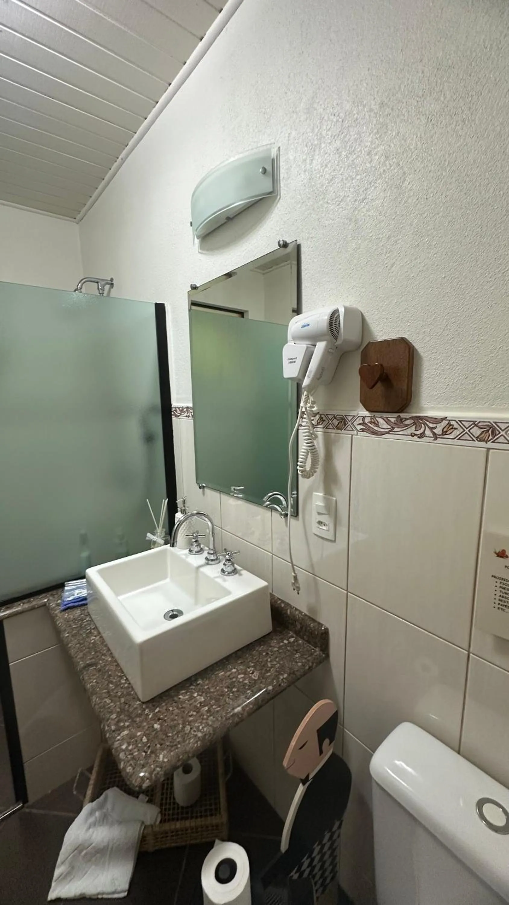 Bathroom in Capricho da Natureza Pousada