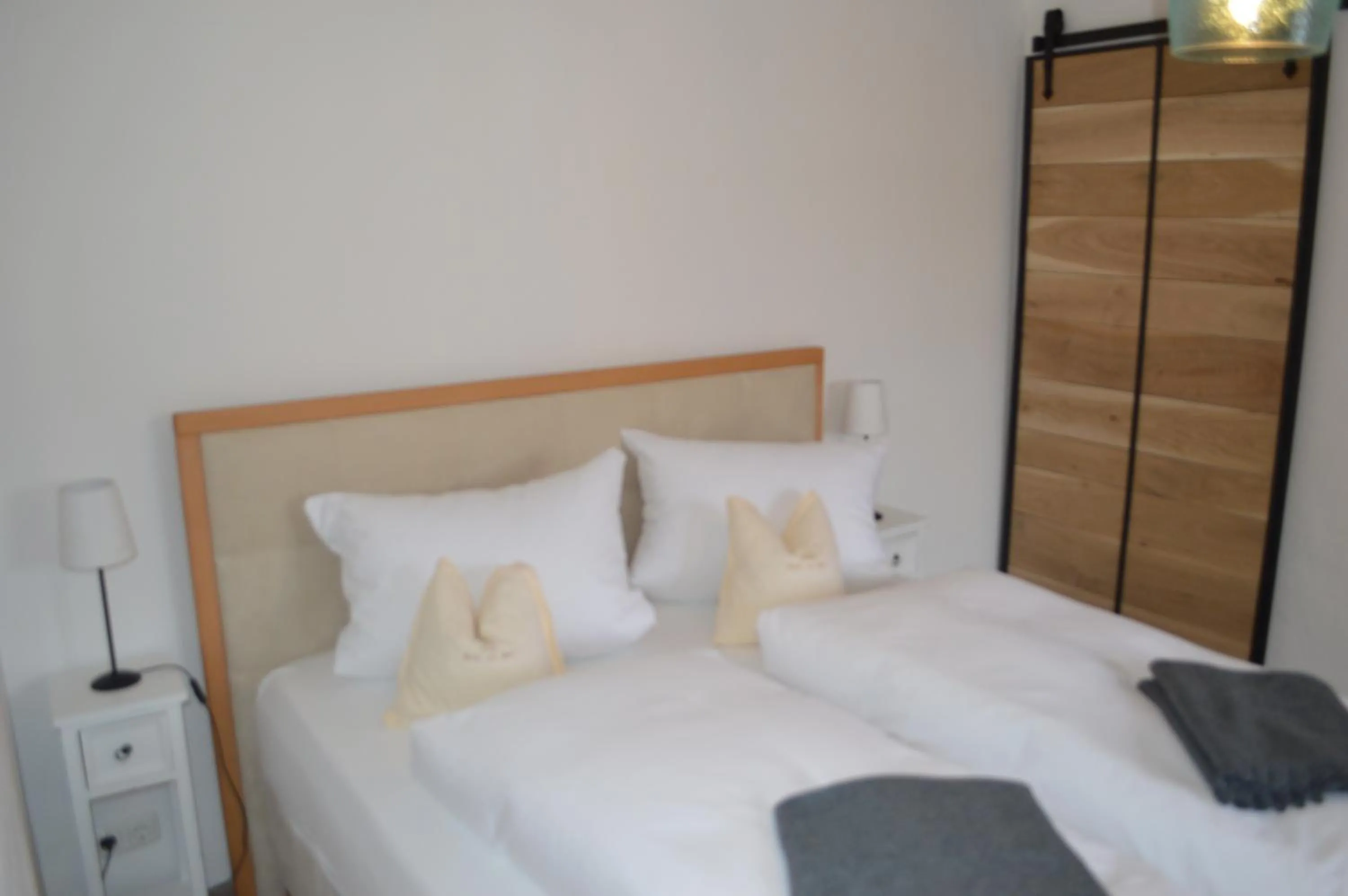 Bed in Gästehaus Baier am Bad