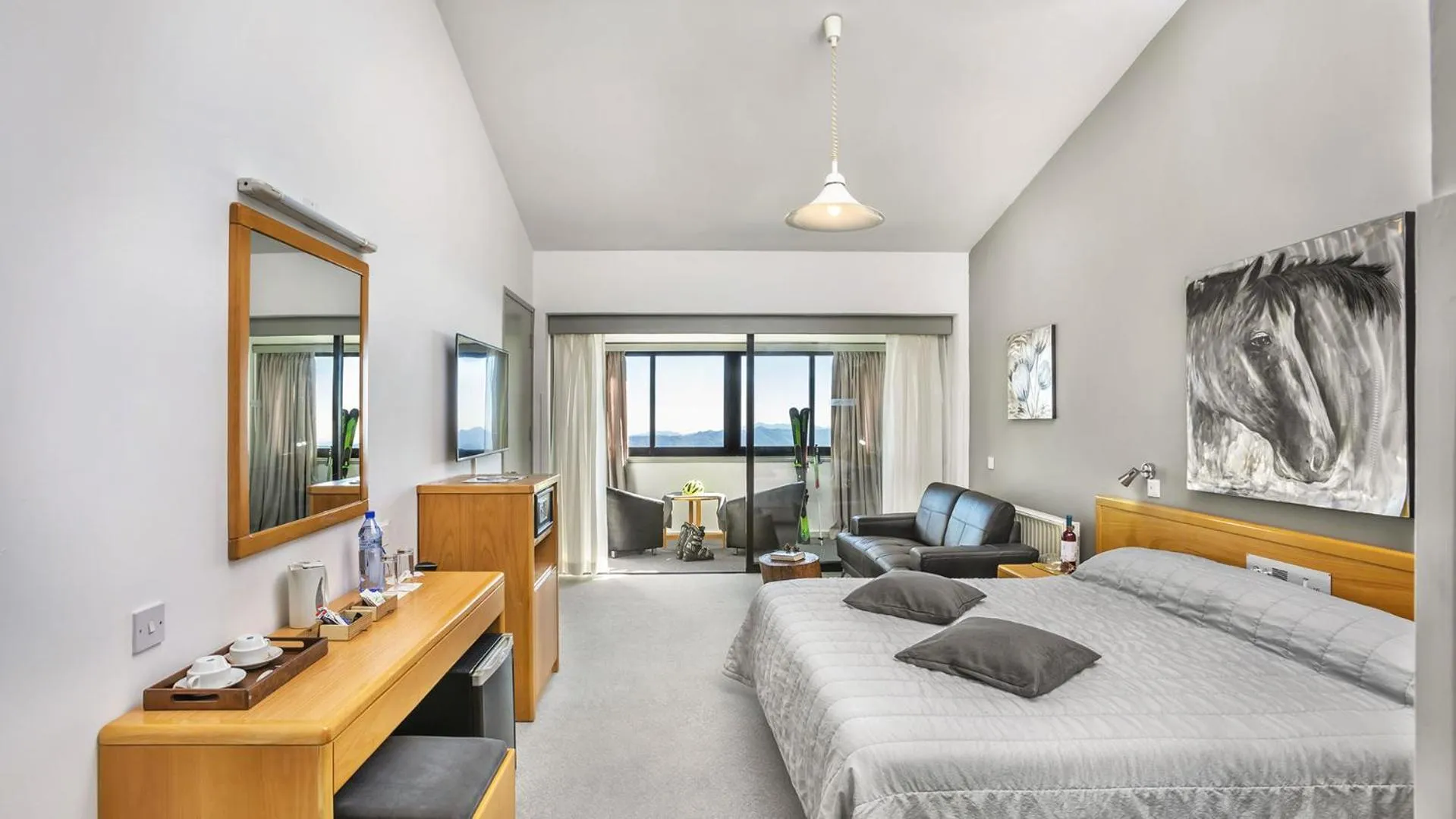 Bed in Troodos Hotel & Spa