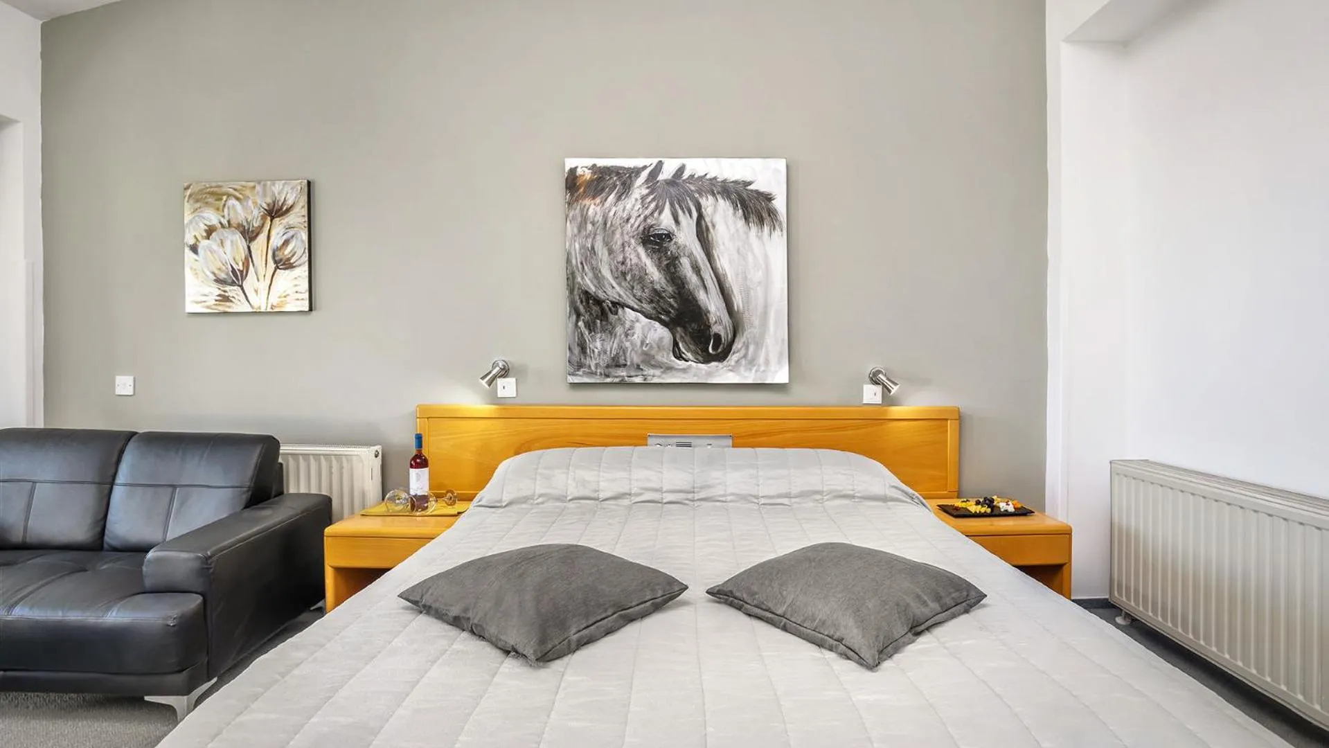 Bed in Troodos Hotel & Spa