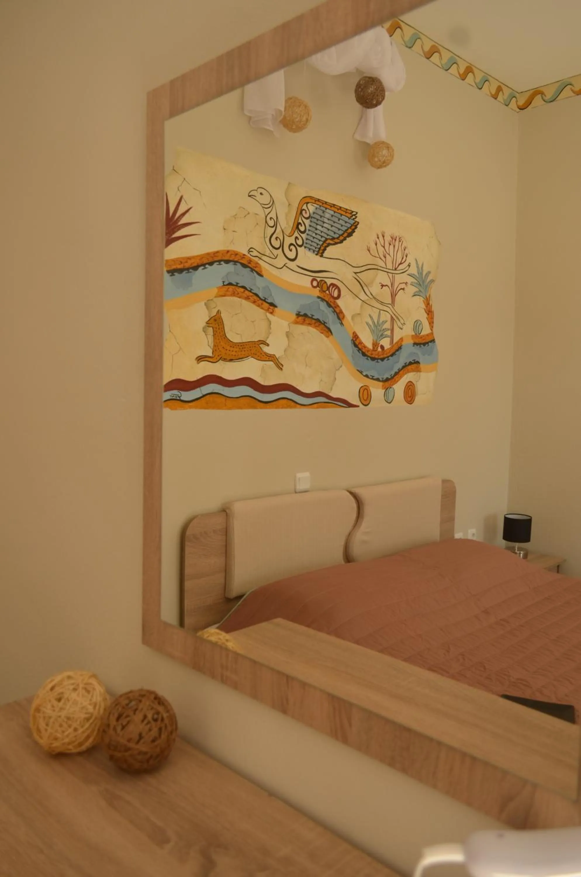 Bed in Kafouros Hotel