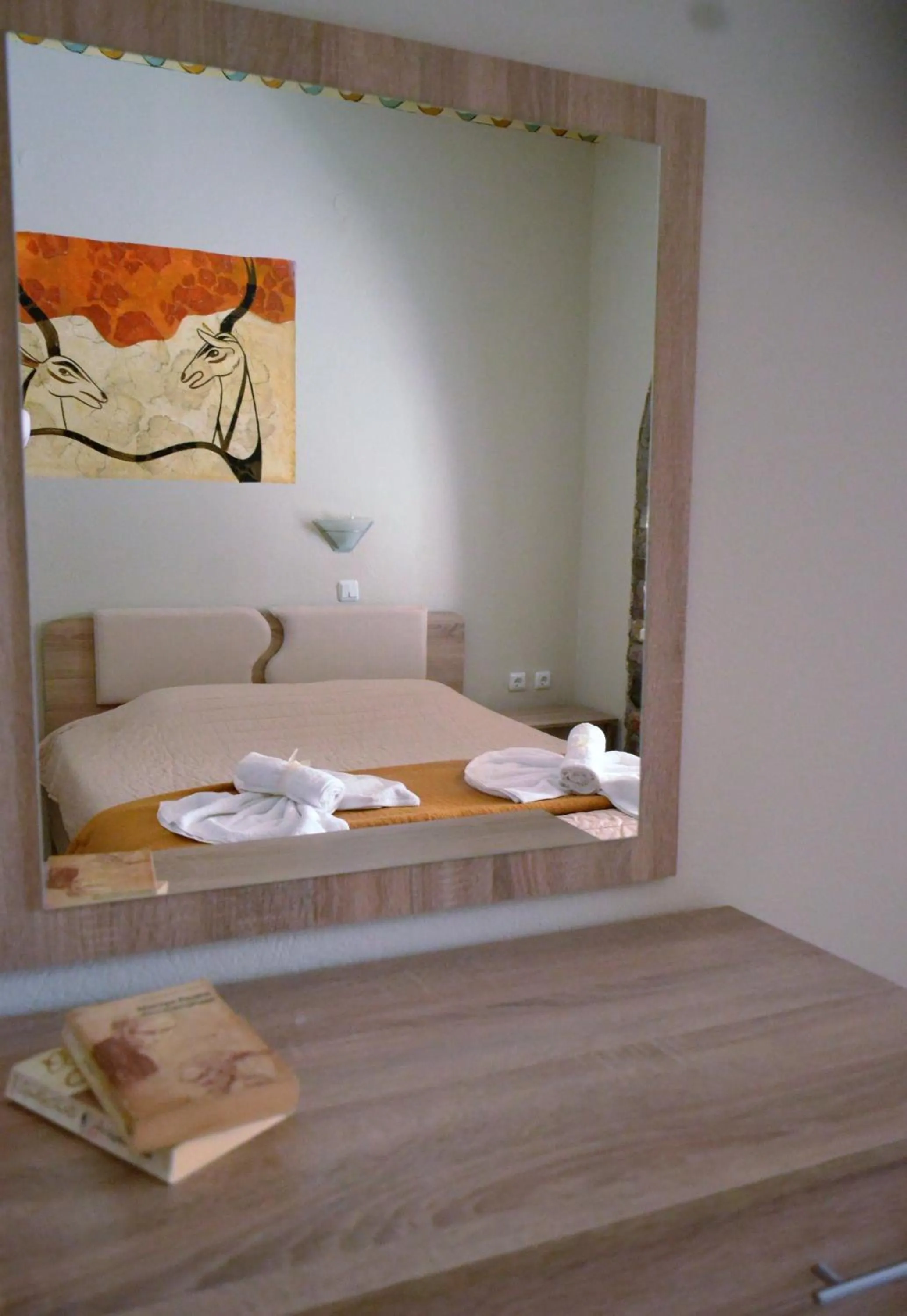 Bed in Kafouros Hotel