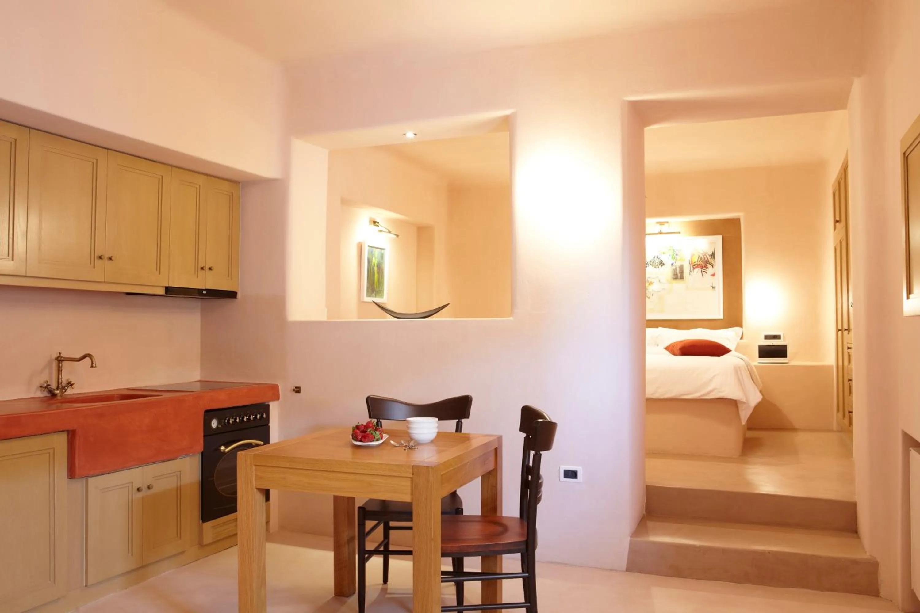 Seating area in Voreina Gallery Suites