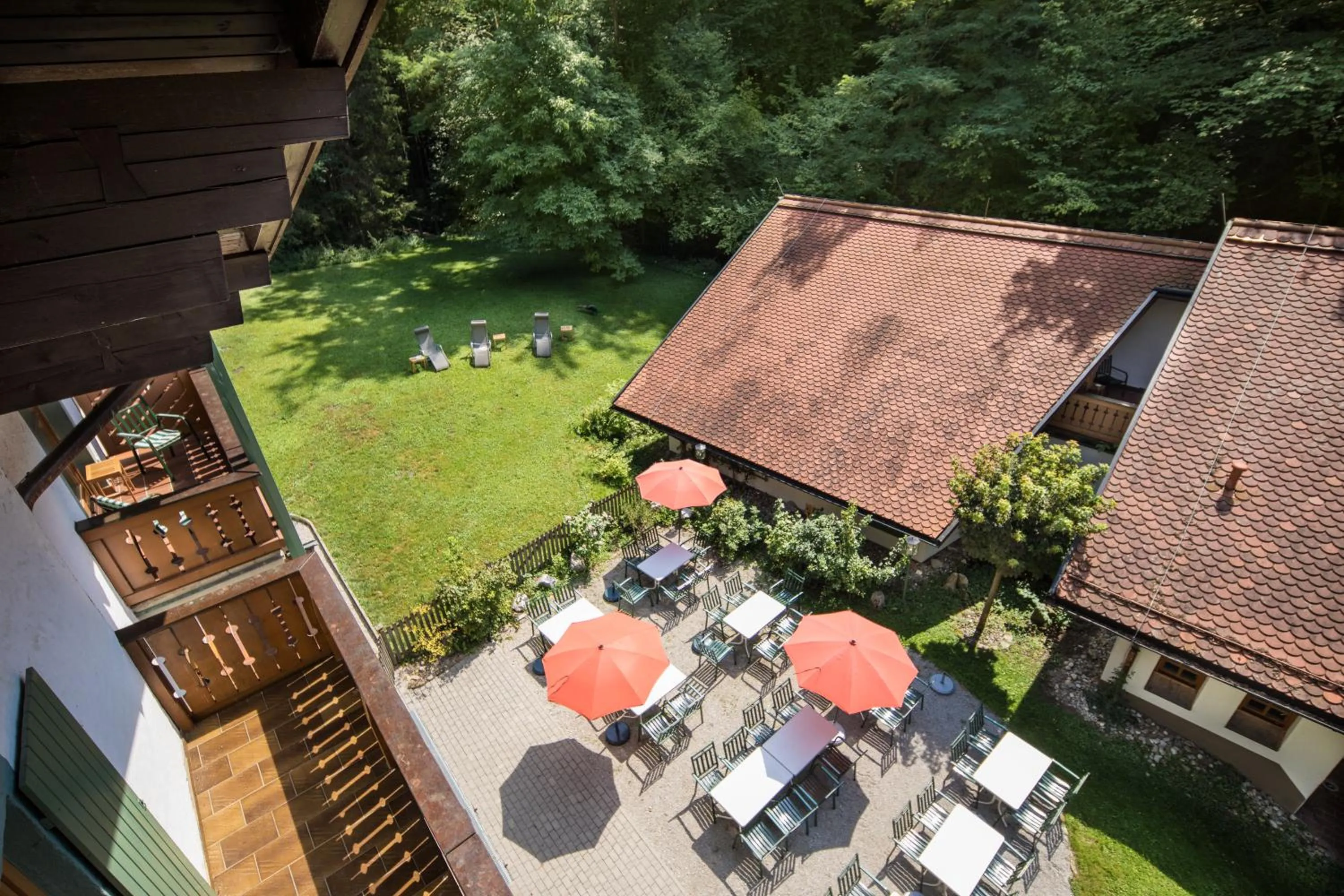 Bird's eye view in Naturidyll Hotel Hammerschmiede
