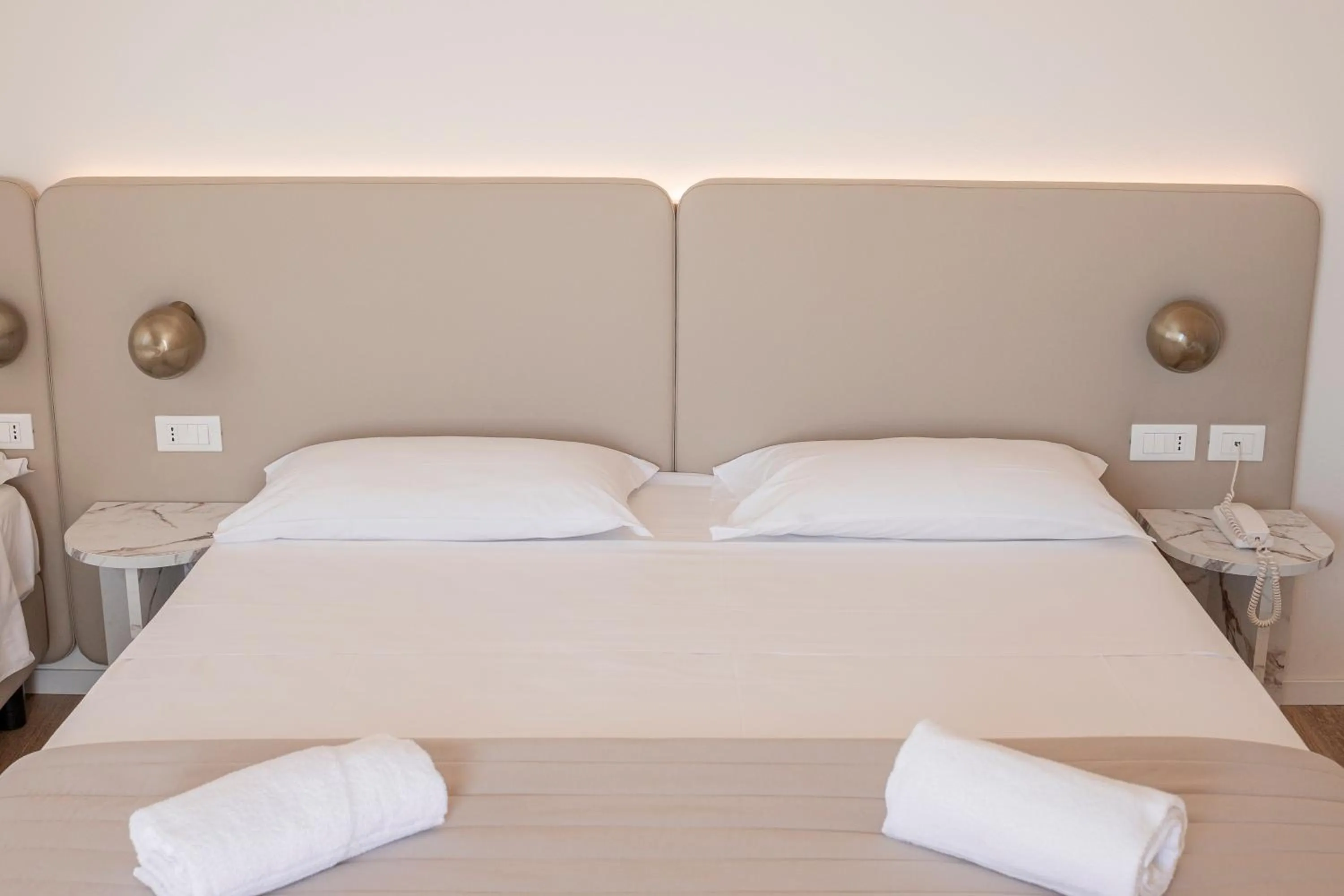 Bed in Hotel Concordia