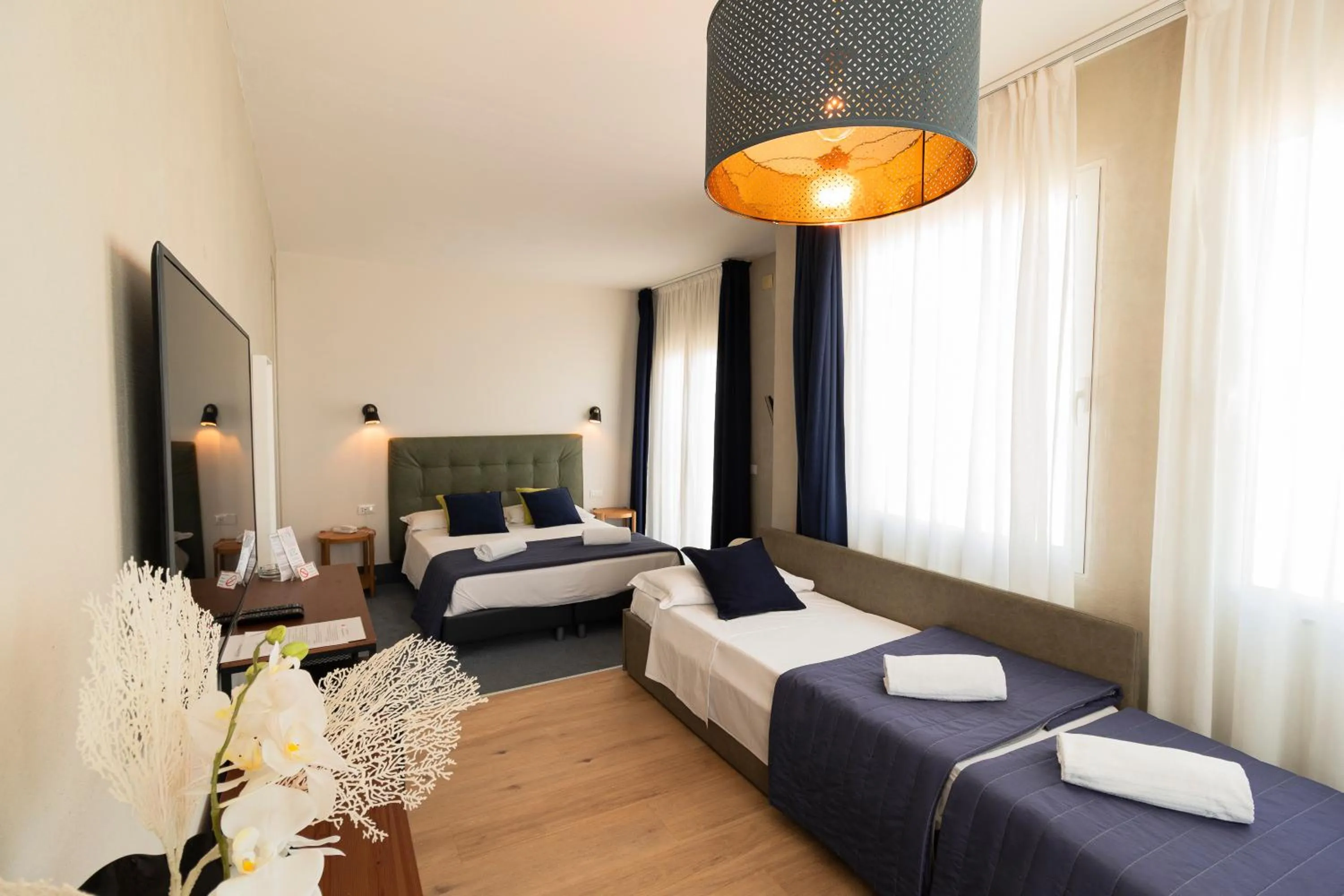 Bed in Hotel Concordia