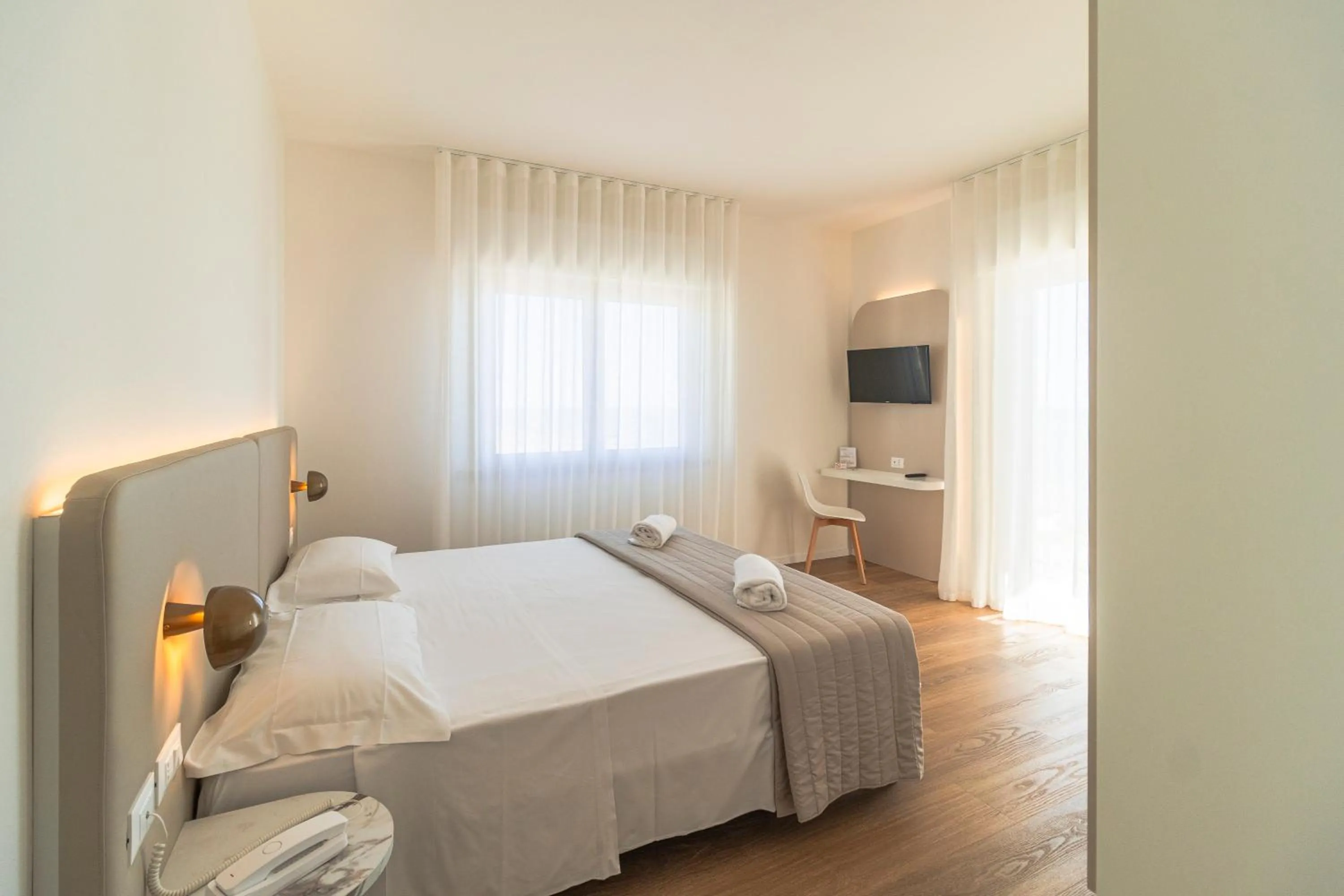 Bed in Hotel Concordia