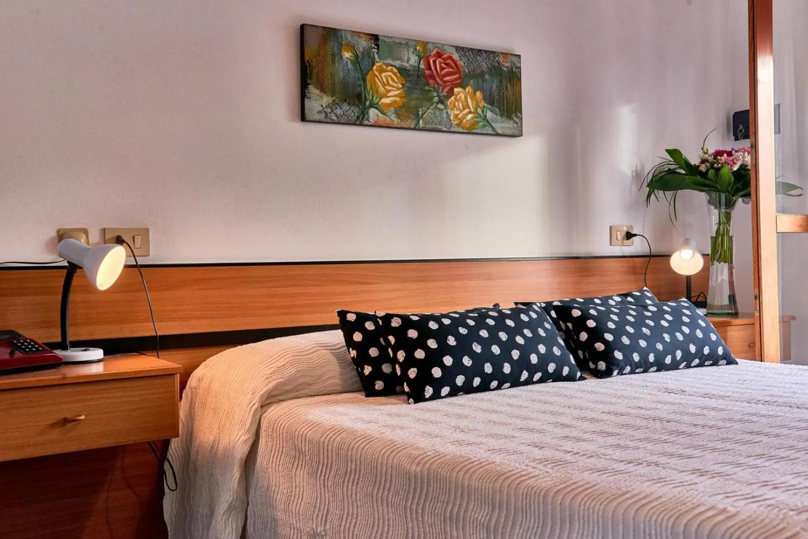 Bed in Hotel Concordia