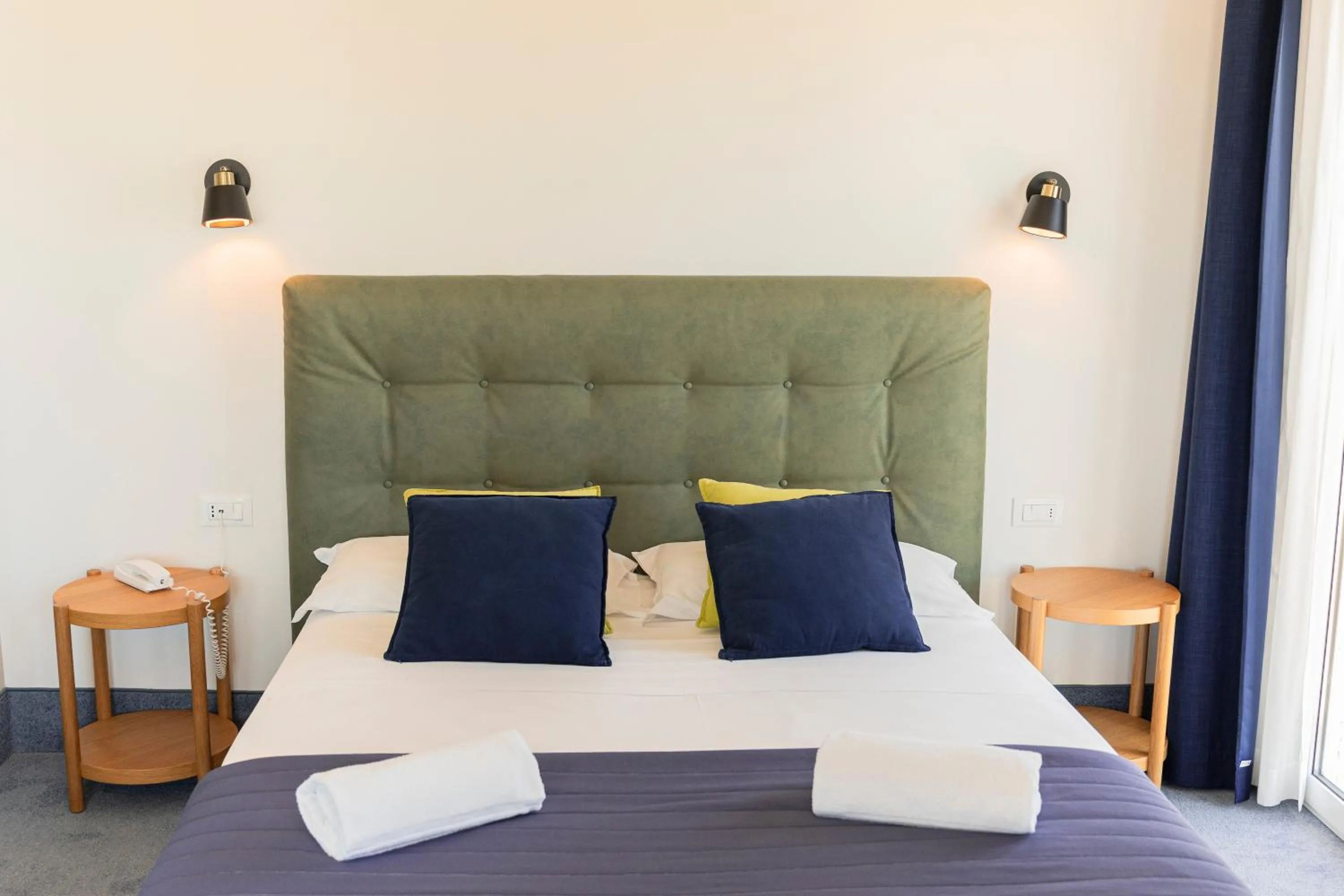 Bed in Hotel Concordia