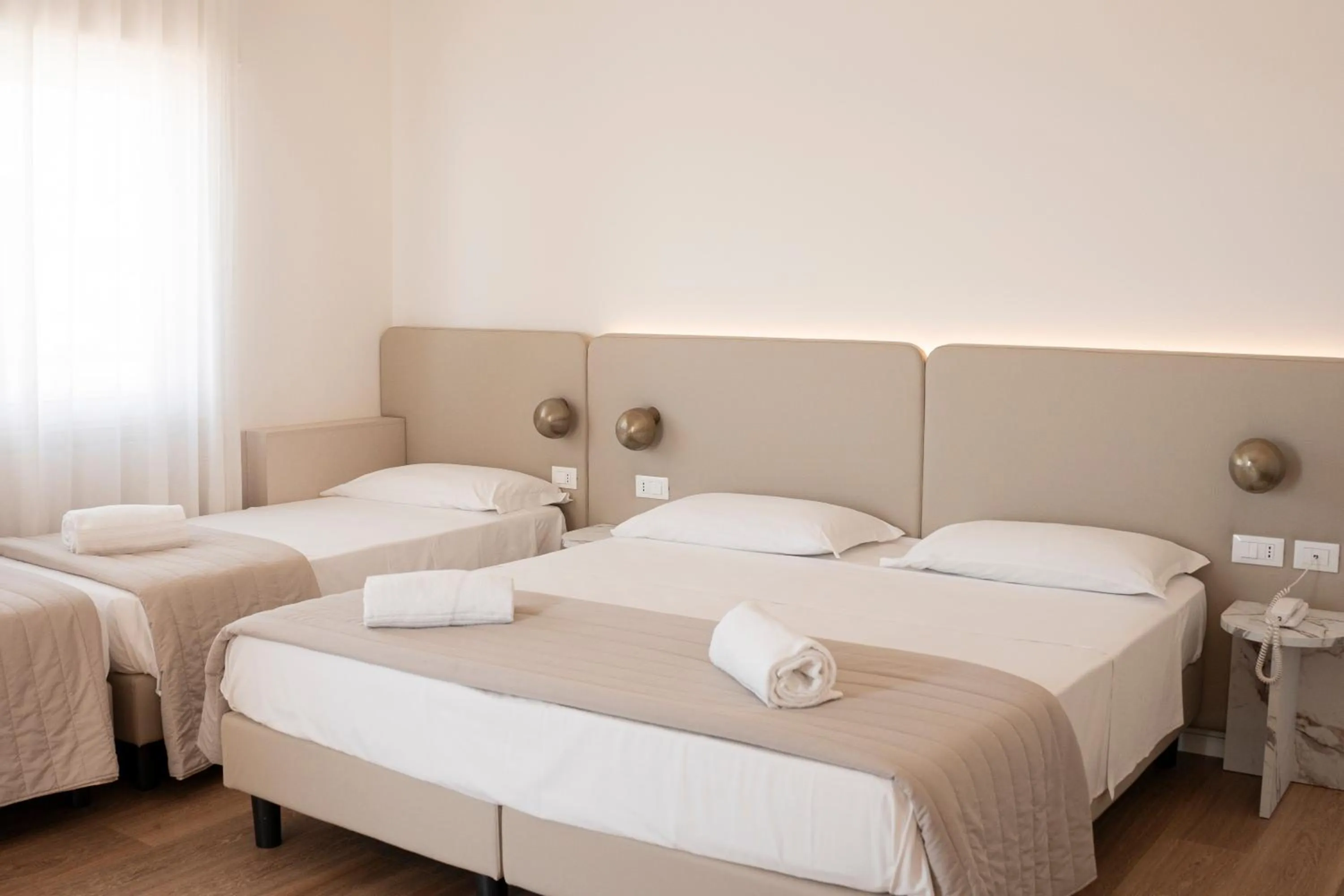 Bed in Hotel Concordia