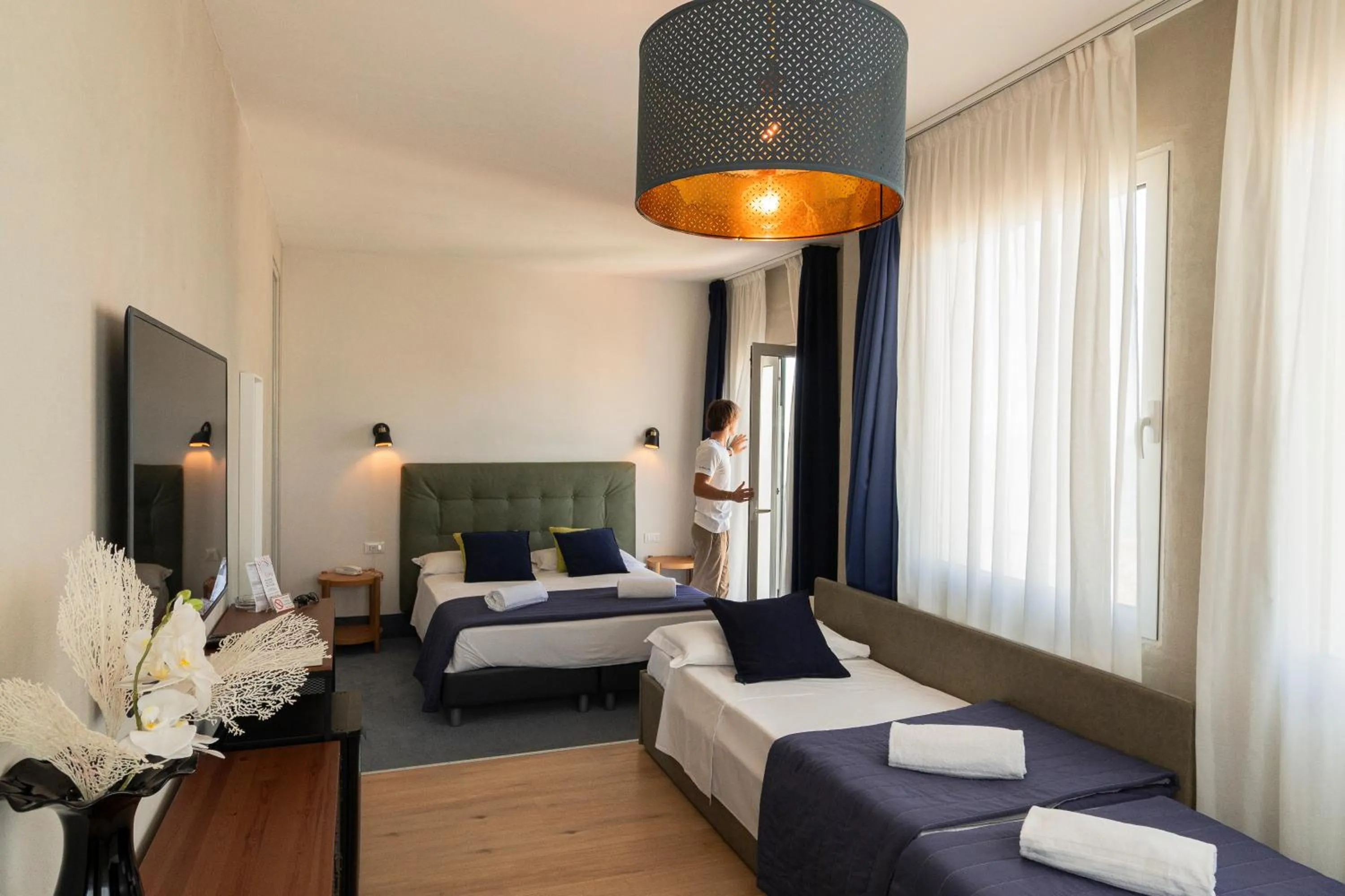 Bed in Hotel Concordia